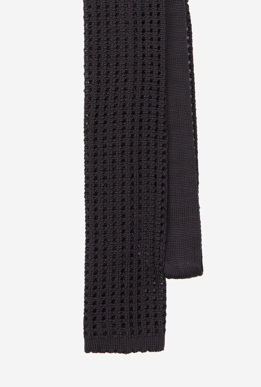Knit Tie Silk Ink