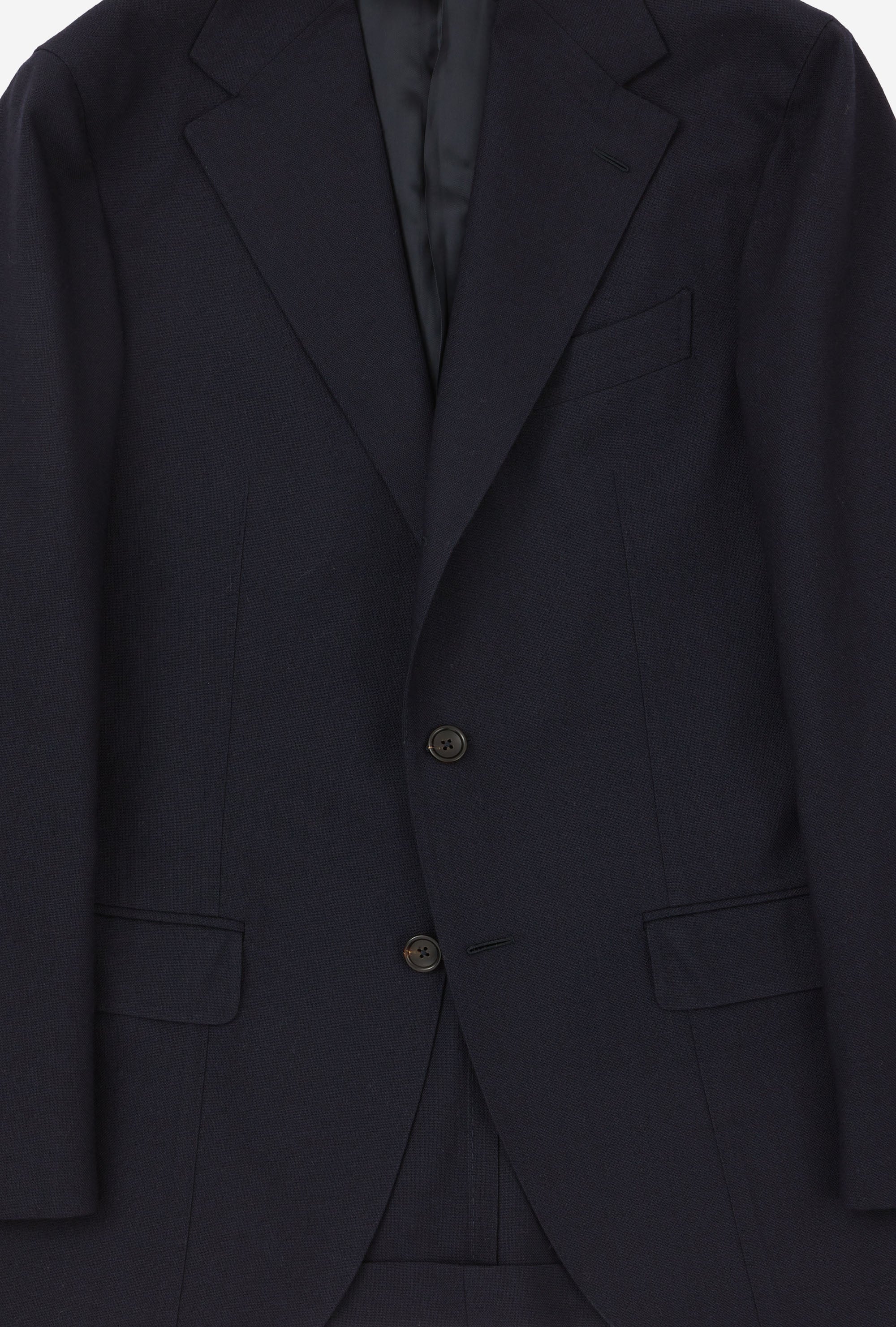 Suit Single Breasted Navy Flannel