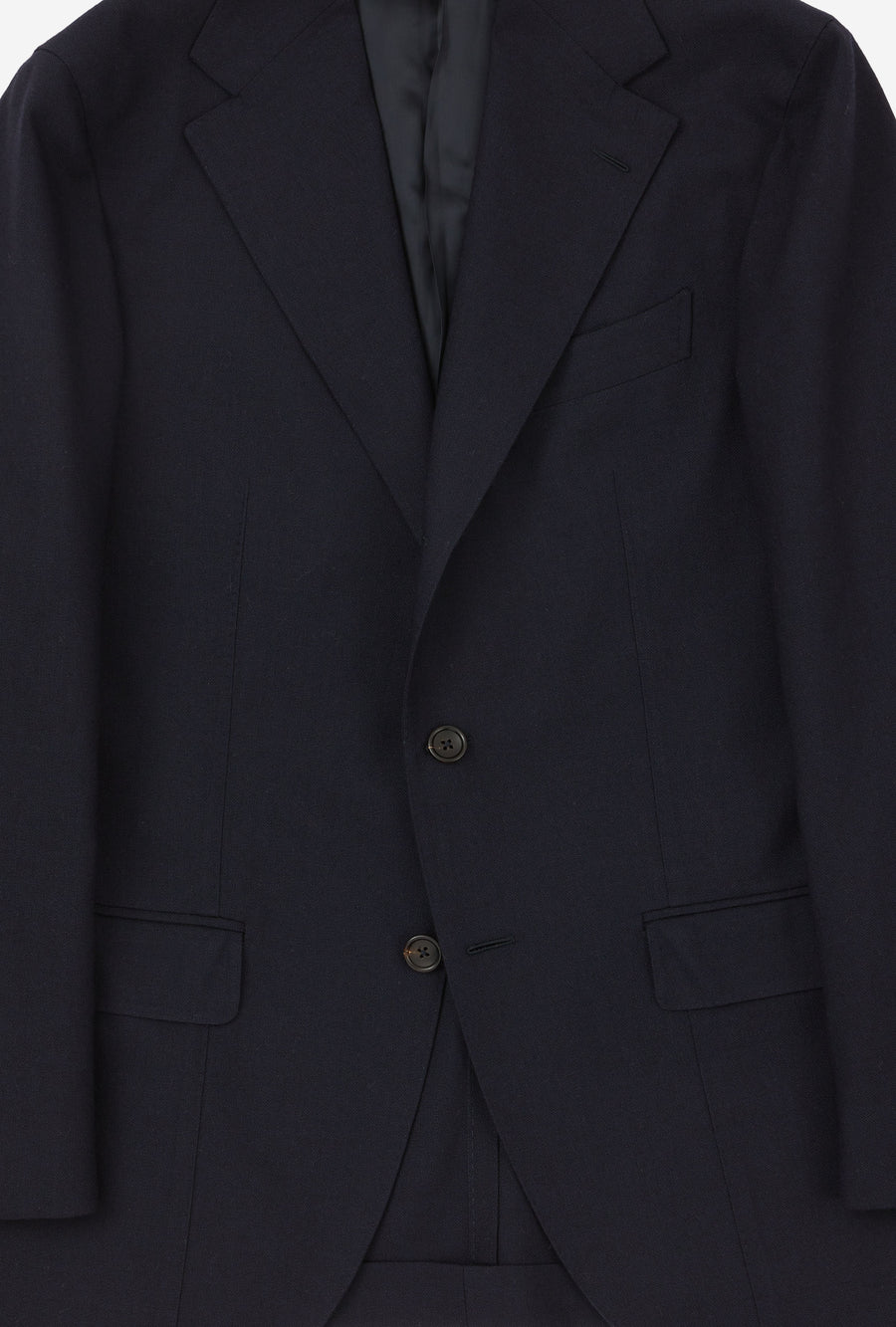 Suit Single Breasted Navy High-Twist Wool