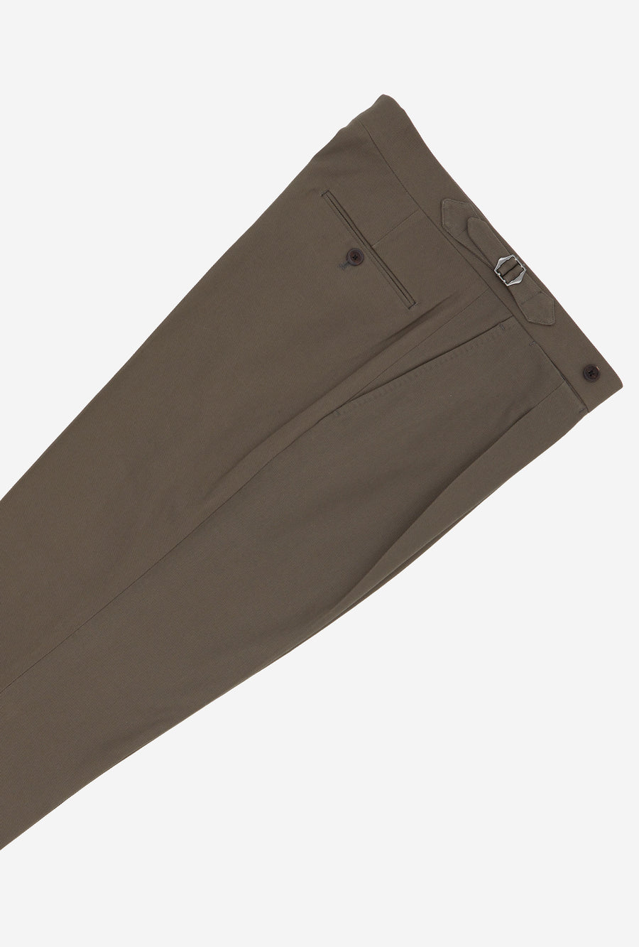 Pleated Chino Olive