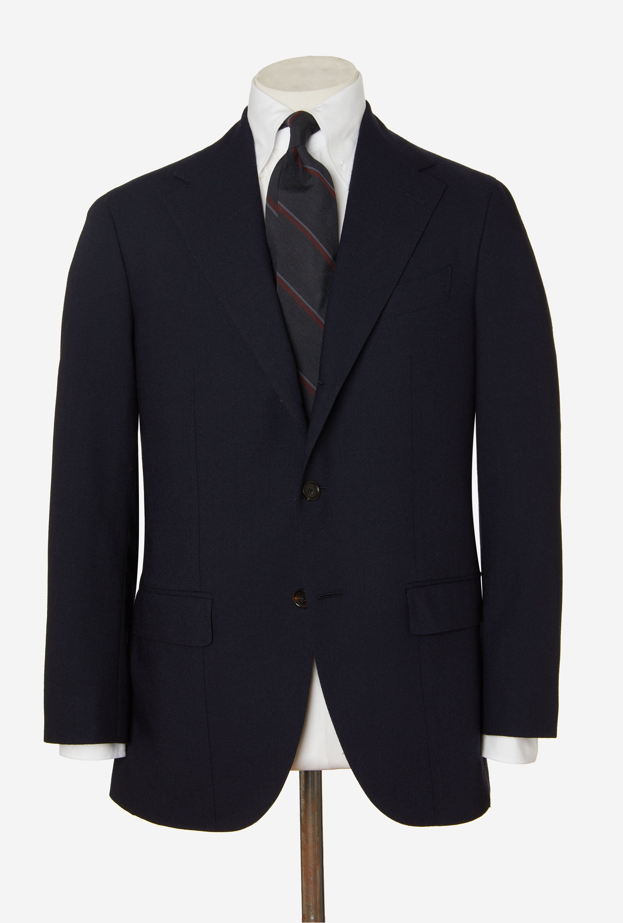 Suit Single Breasted Navy High-Twist Wool