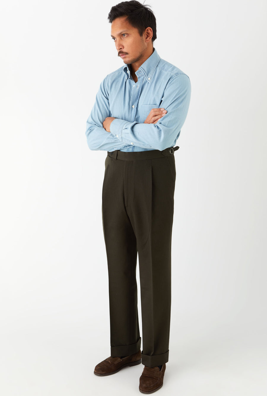 Tailored Trouser Forest Cavalry Twill
