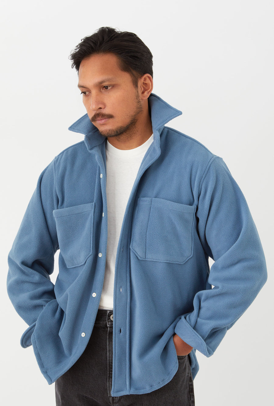 Mechanics Shirt Fleece Airforce Blue