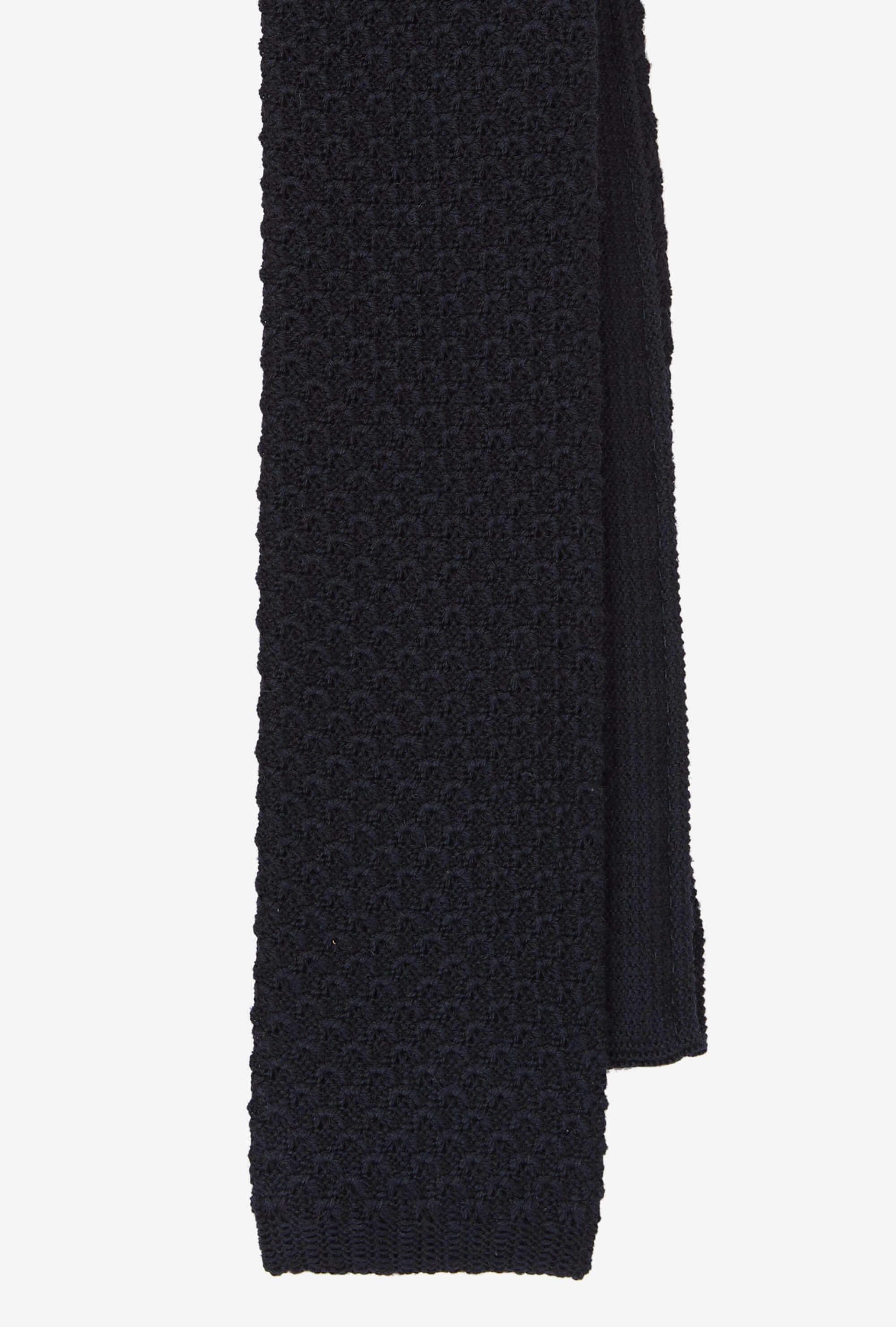 Knit Tie Wool Navy