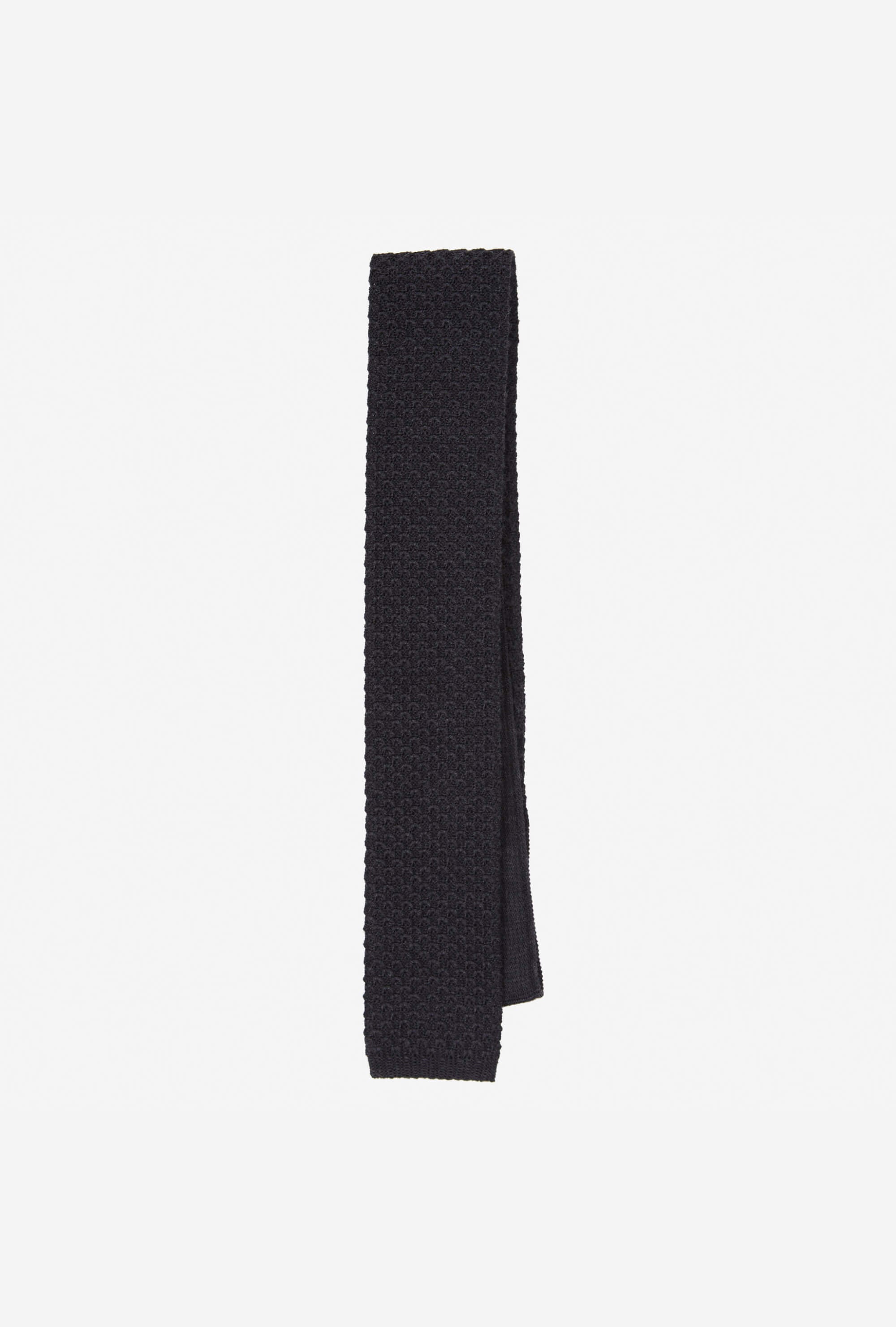 Knit Tie Wool Charcoal