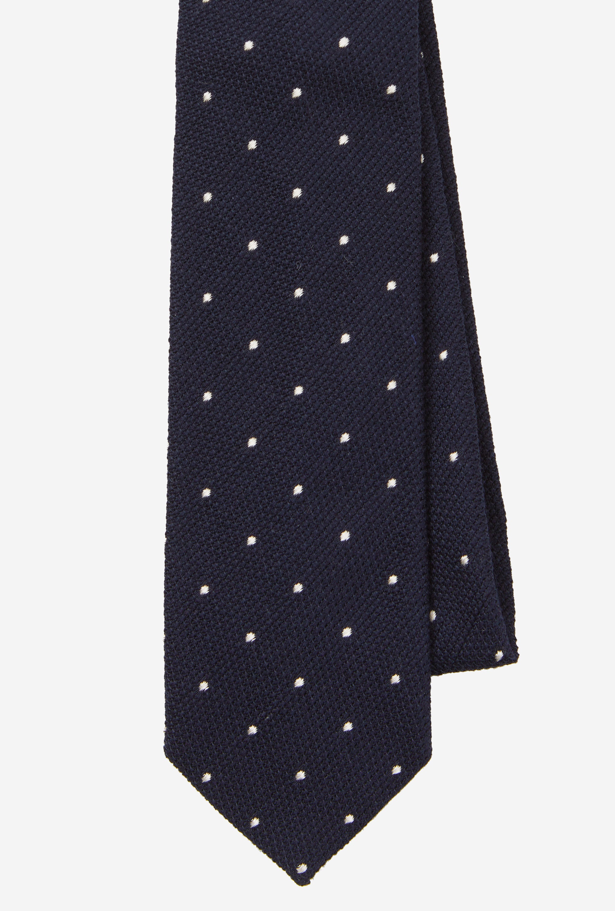 Tie Grenadine Navy White Dot