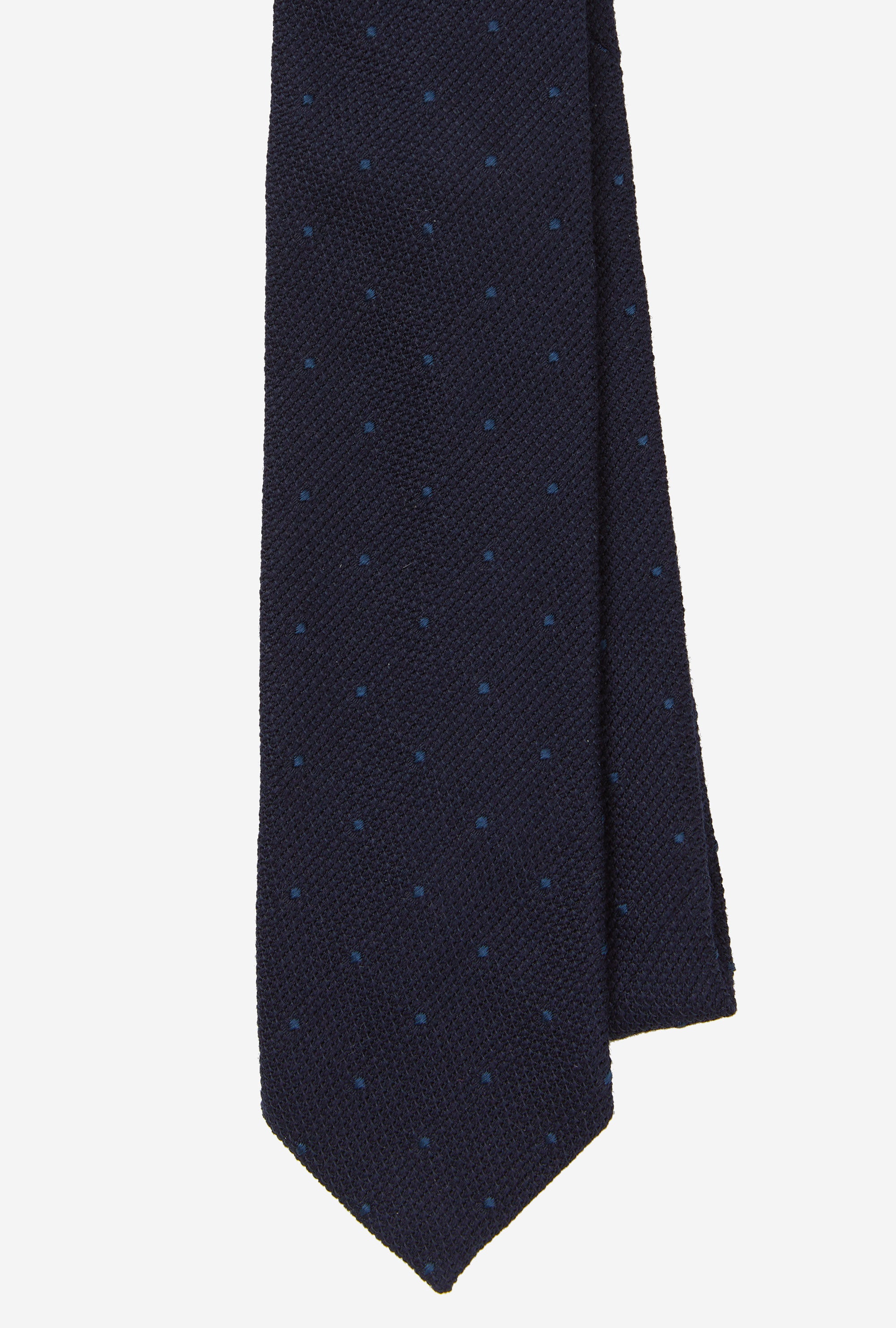 Tie Grenadine Navy Blue Dot