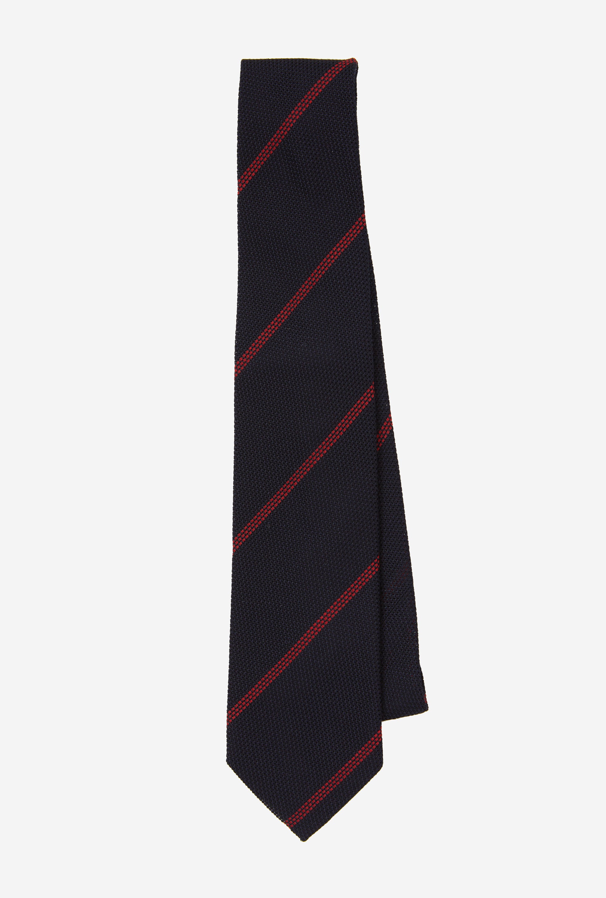 Tie Grenadine Navy Red Stripe
