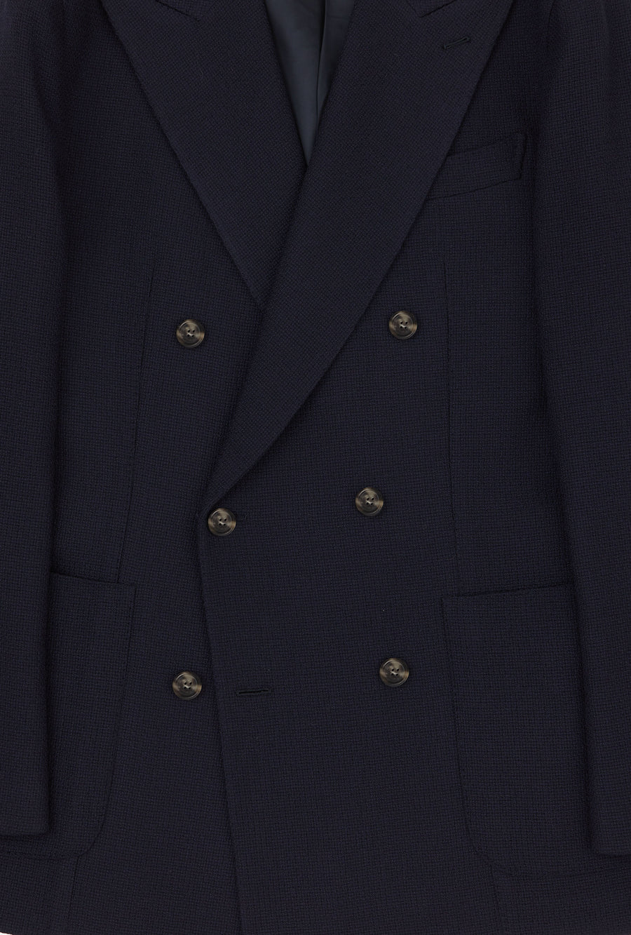 Sport Jacket Deconstructed Navy Exploded Hopsack