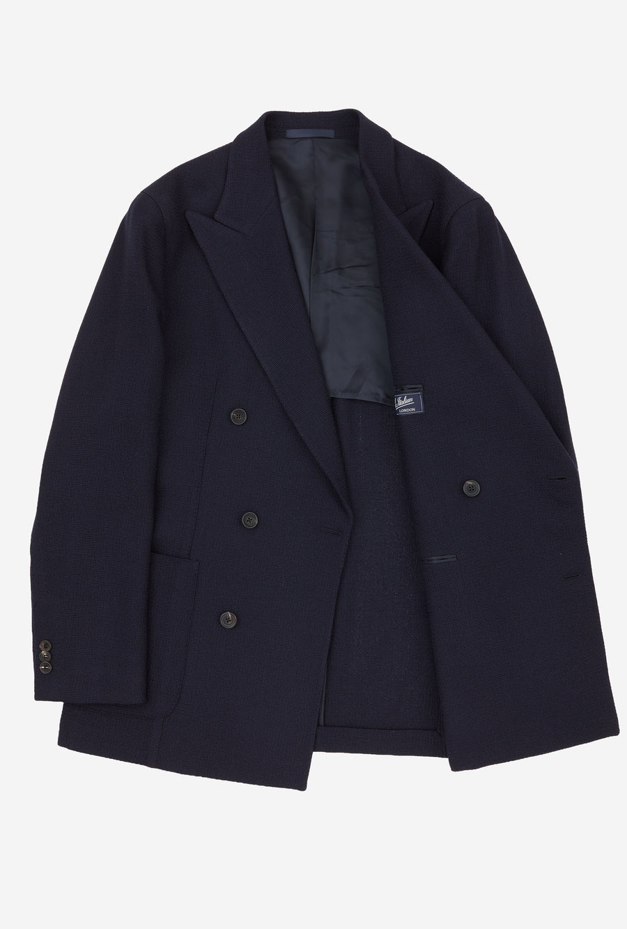 Sport Jacket Deconstructed Navy Exploded Hopsack