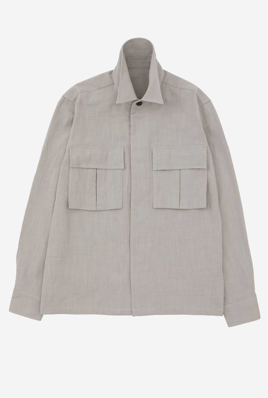 Field Overshirt Mesh Cotton Stone