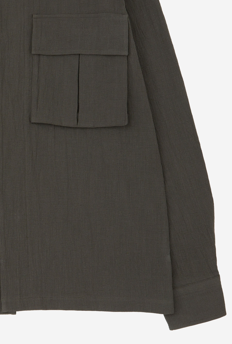 Field Overshirt Mesh Cotton Olive