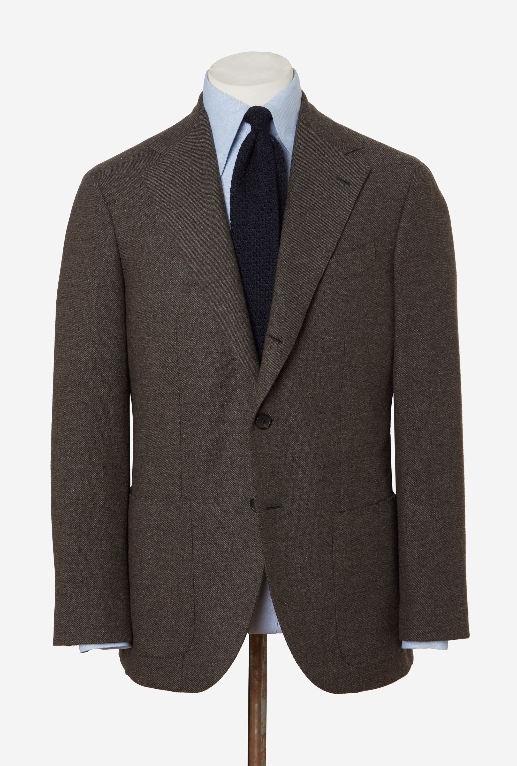 Sport Jacket Wool Brown Twill