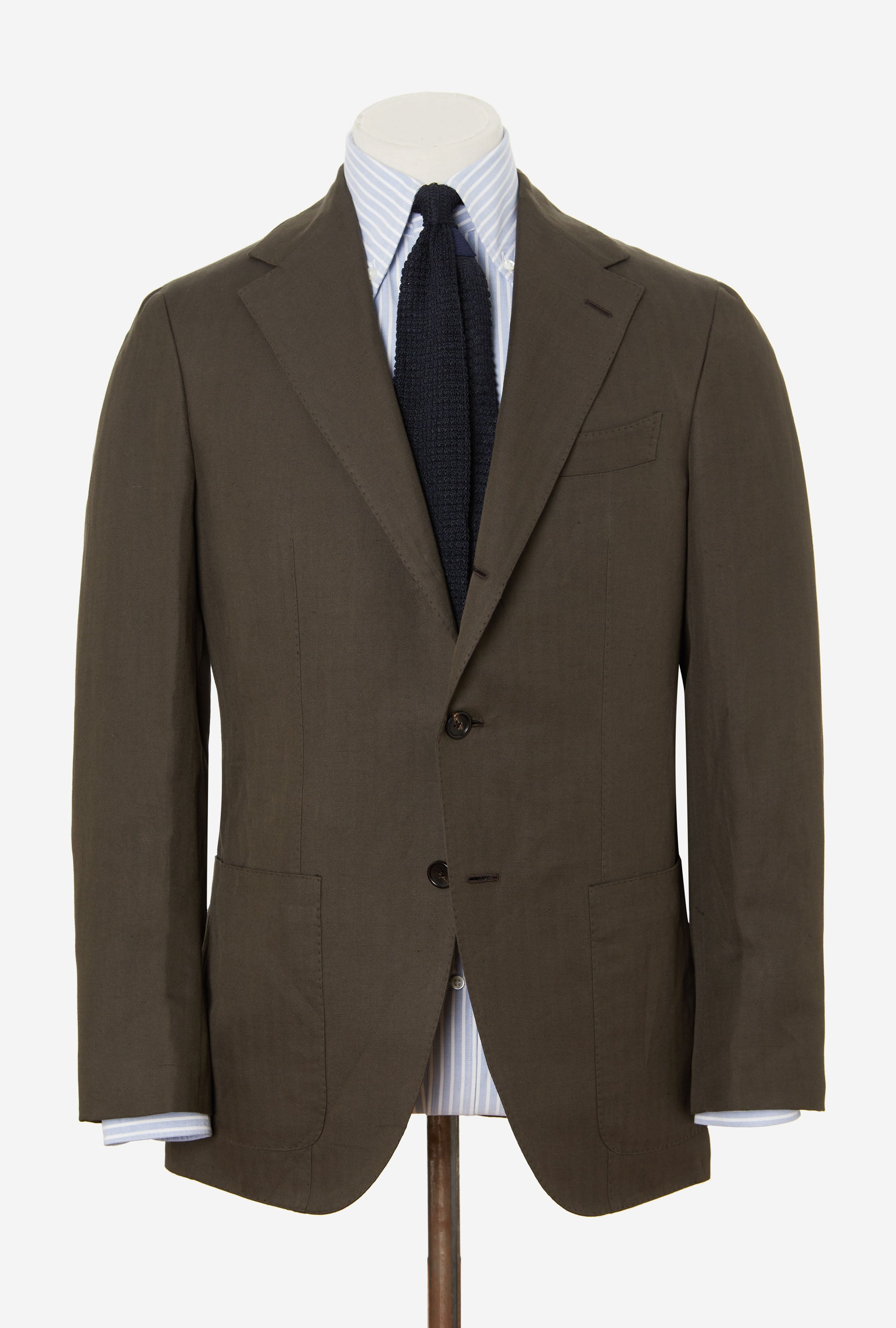 Sport Jacket Cotton Linen Wood Brown