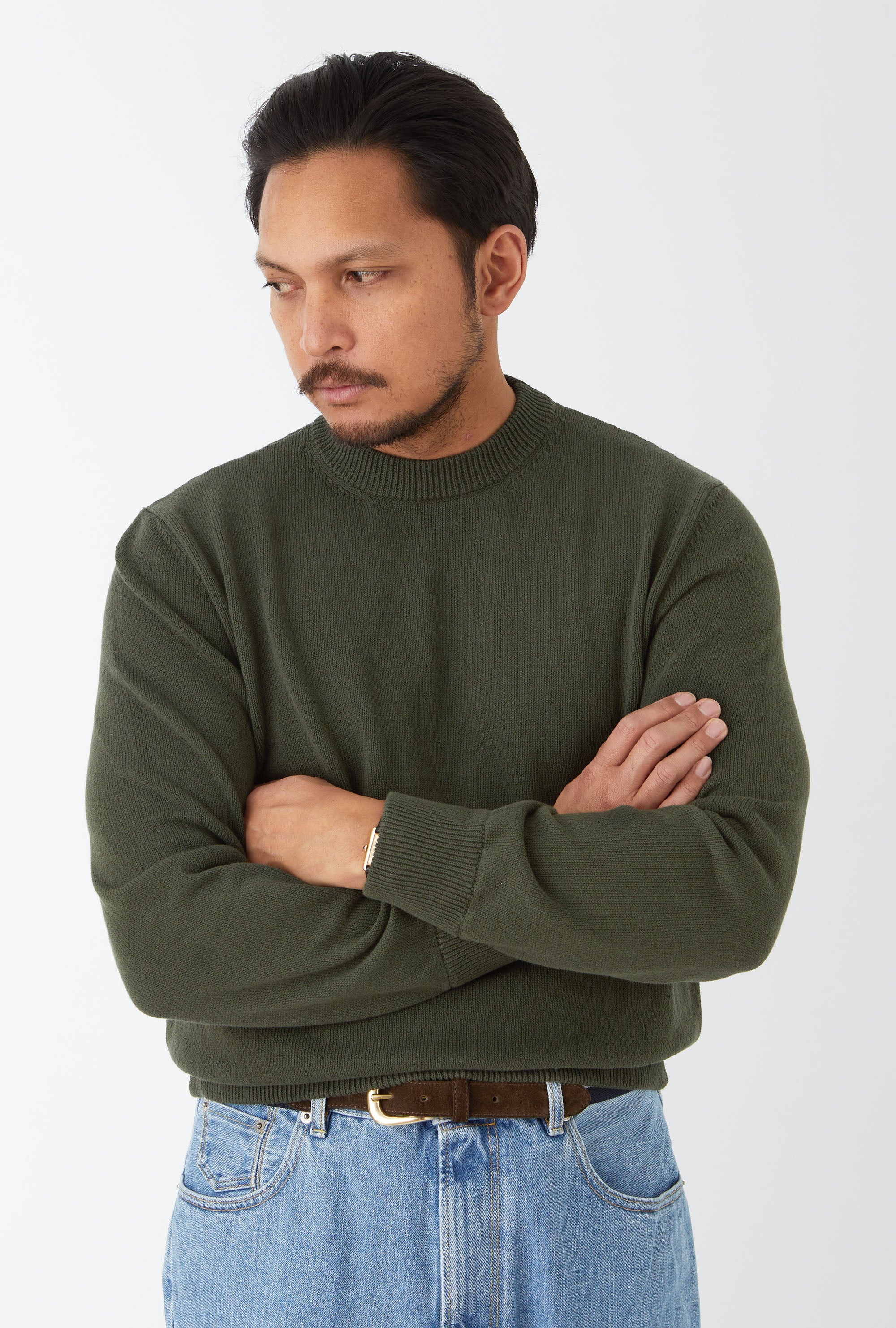 Crewneck Heavy Cotton Ranger Green