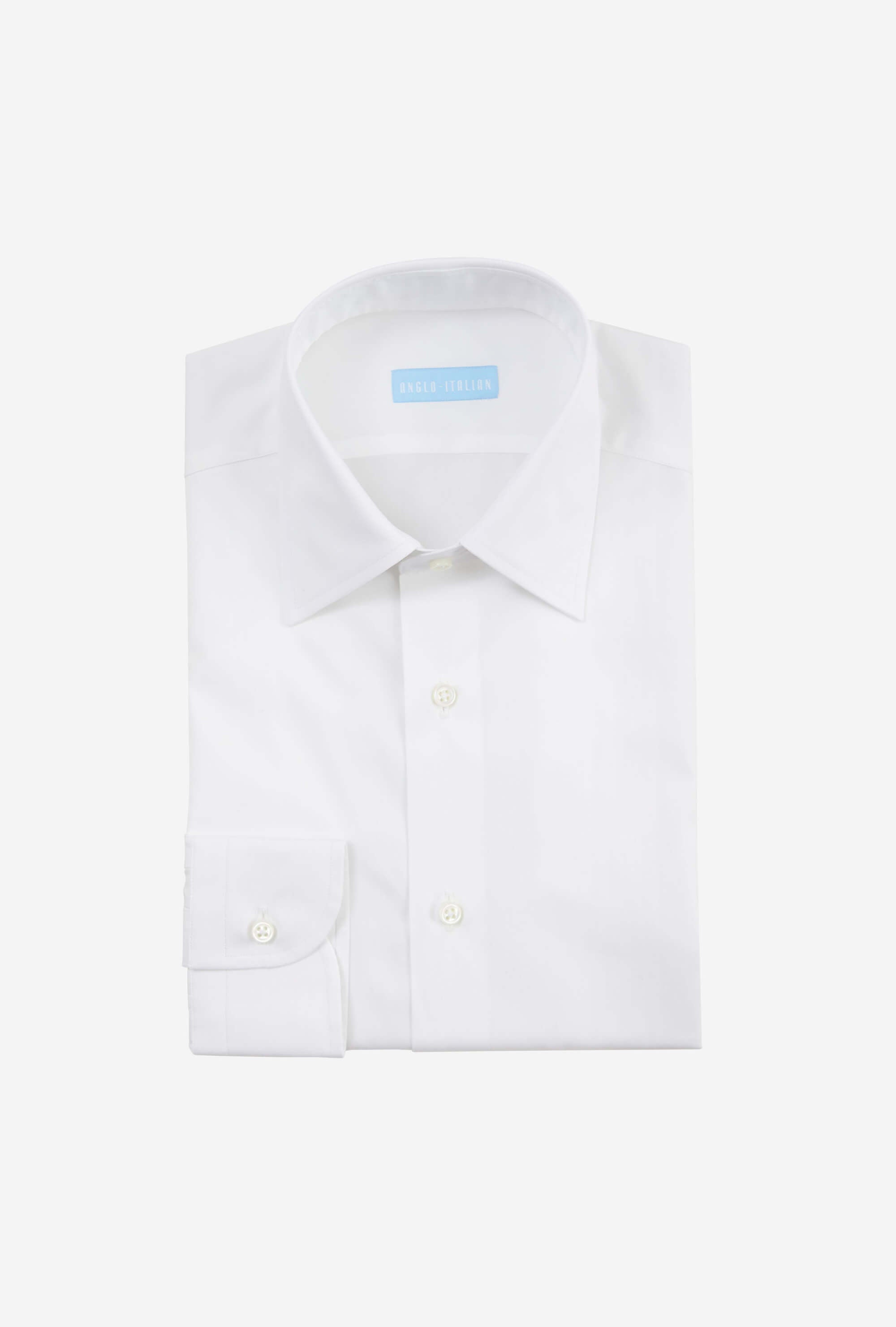 Point Collar Shirt Cotton White