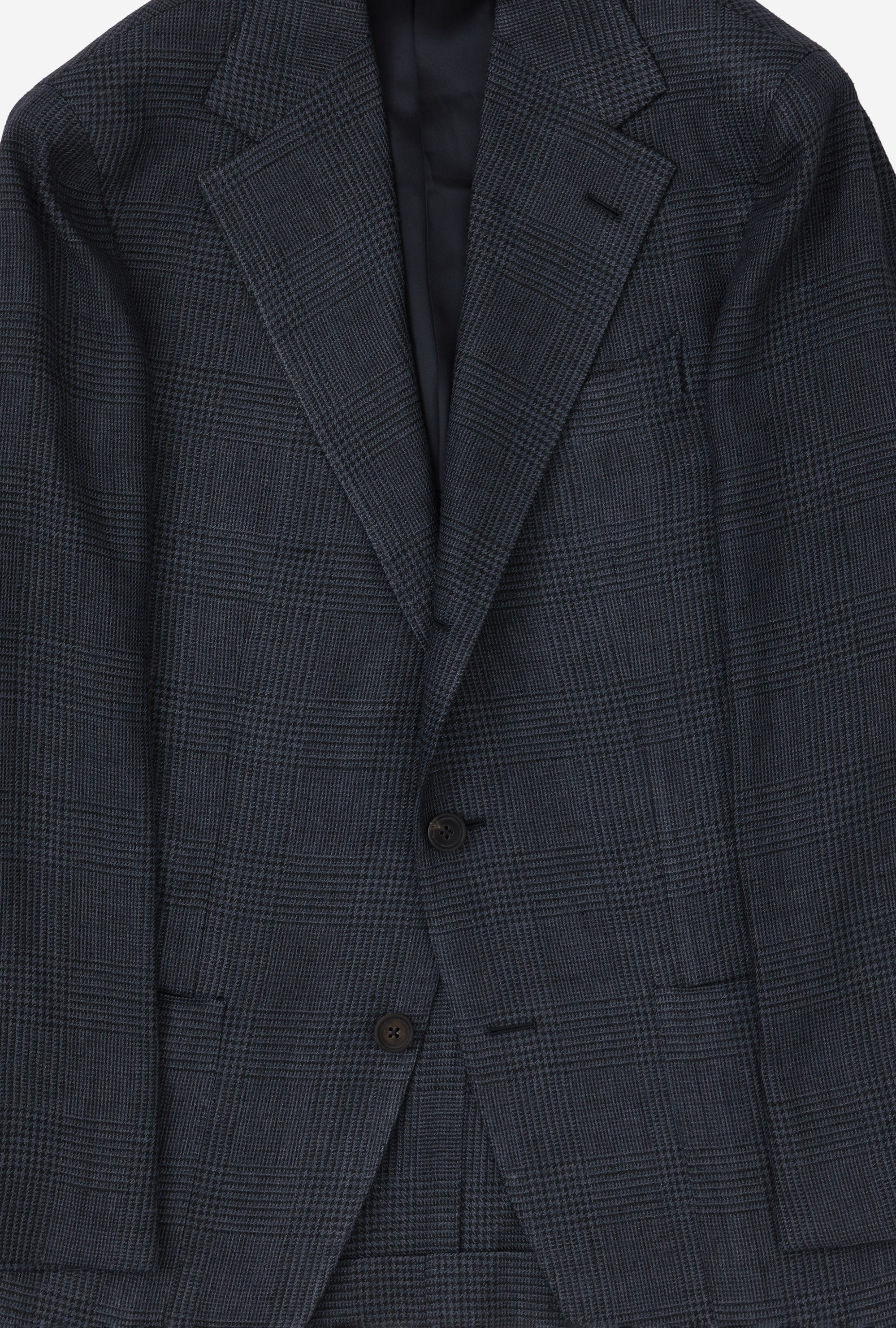 Sport Jacket Single Breasted Navy Glen Plaid