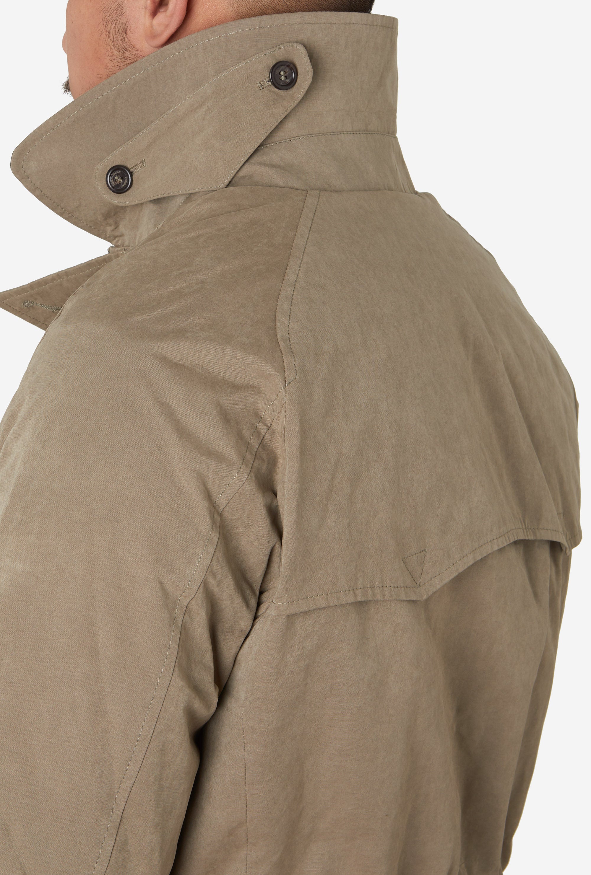 Country Coat Technical Cotton Khaki