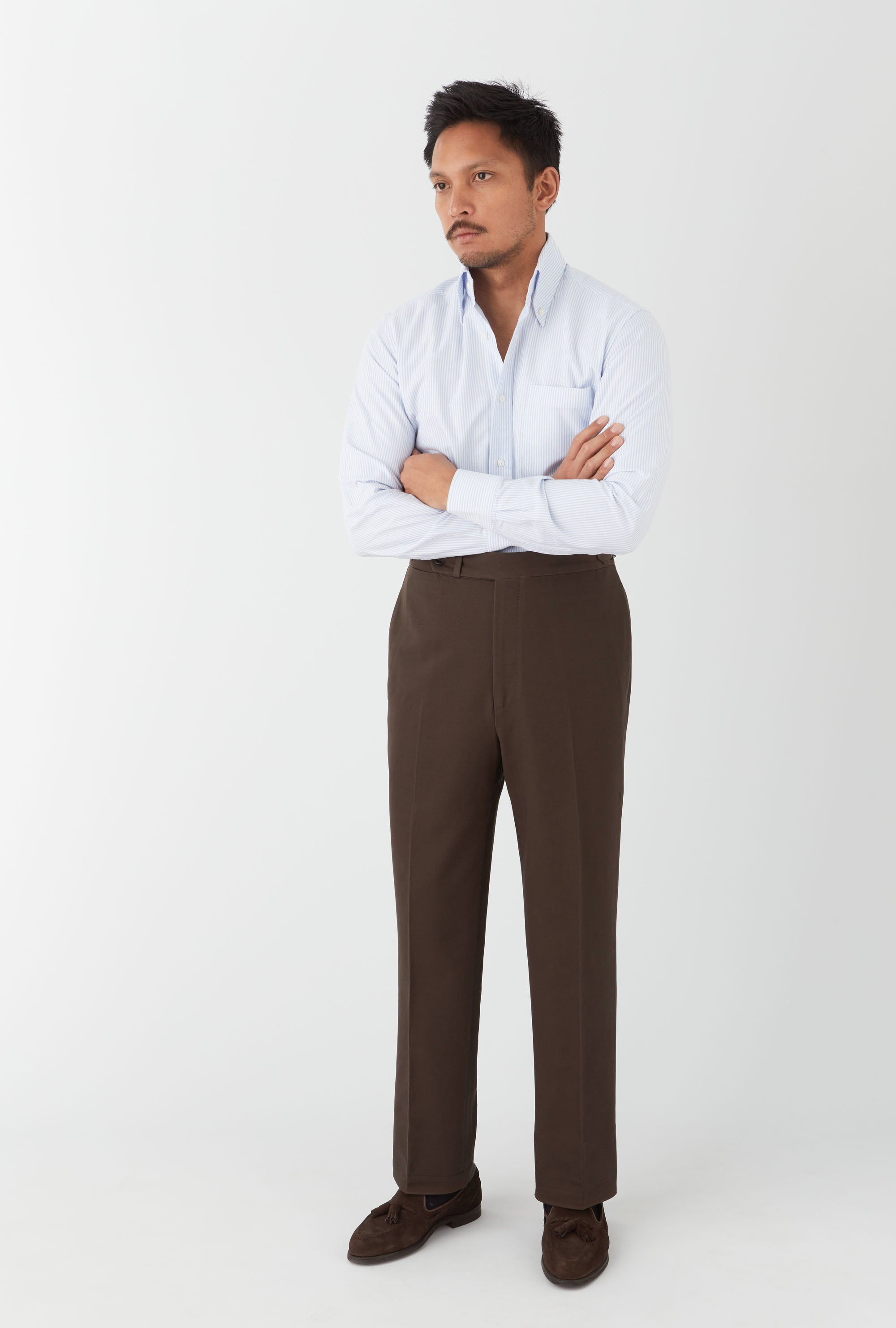 Flat Front Chino Brown