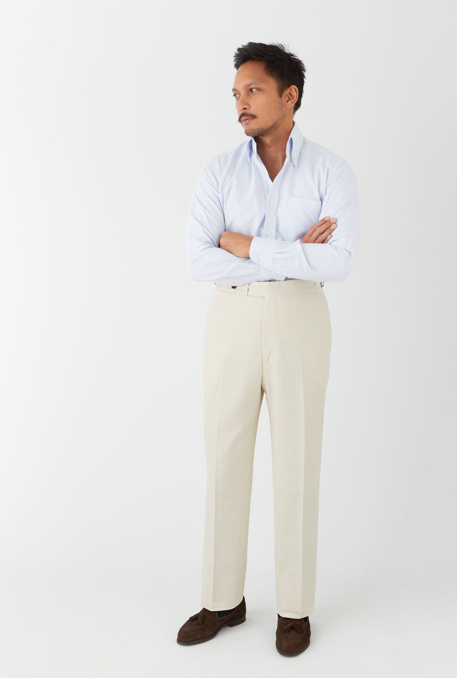 Flat Front Chino Stone
