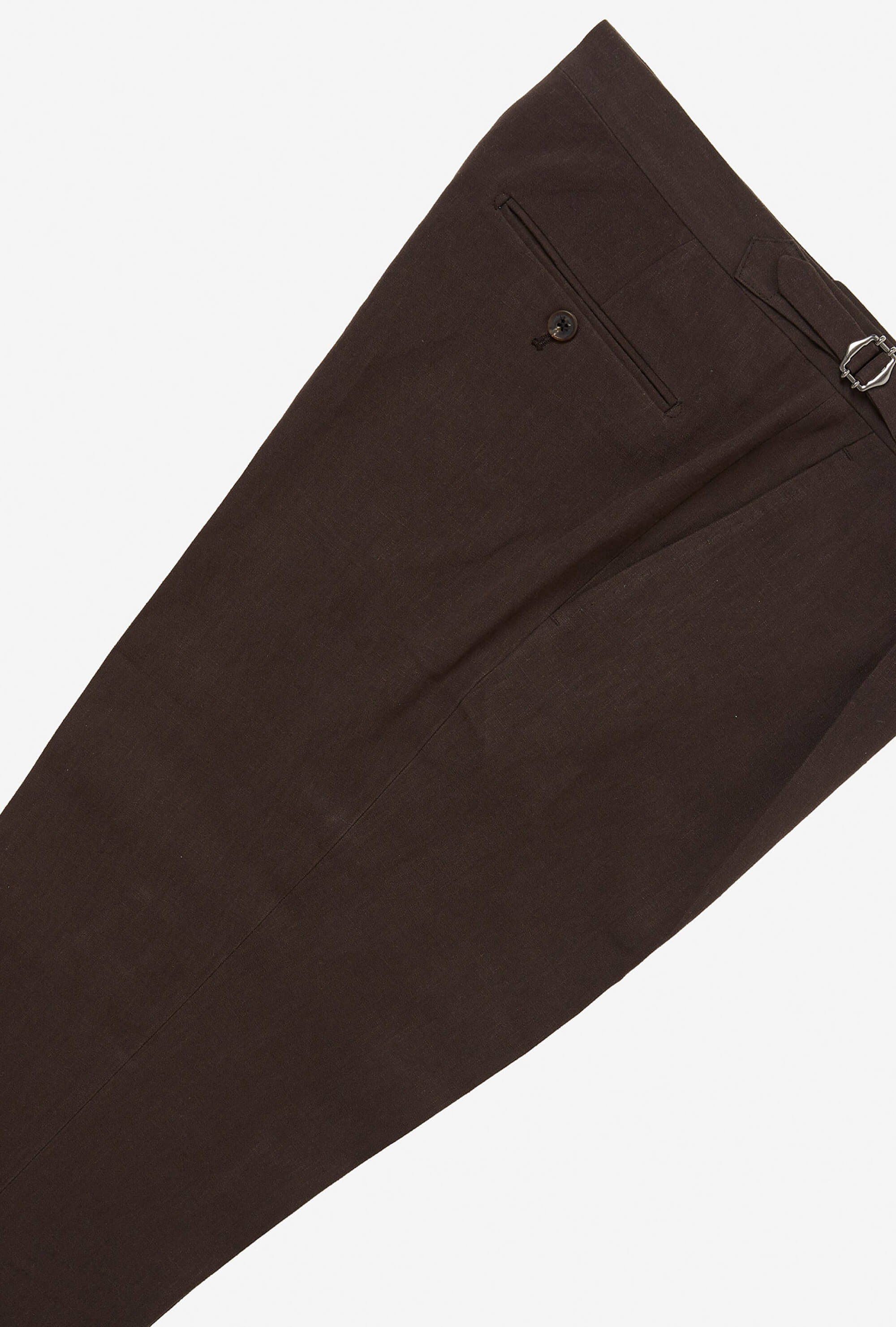 Tailored Trouser Twisted Linen Brown