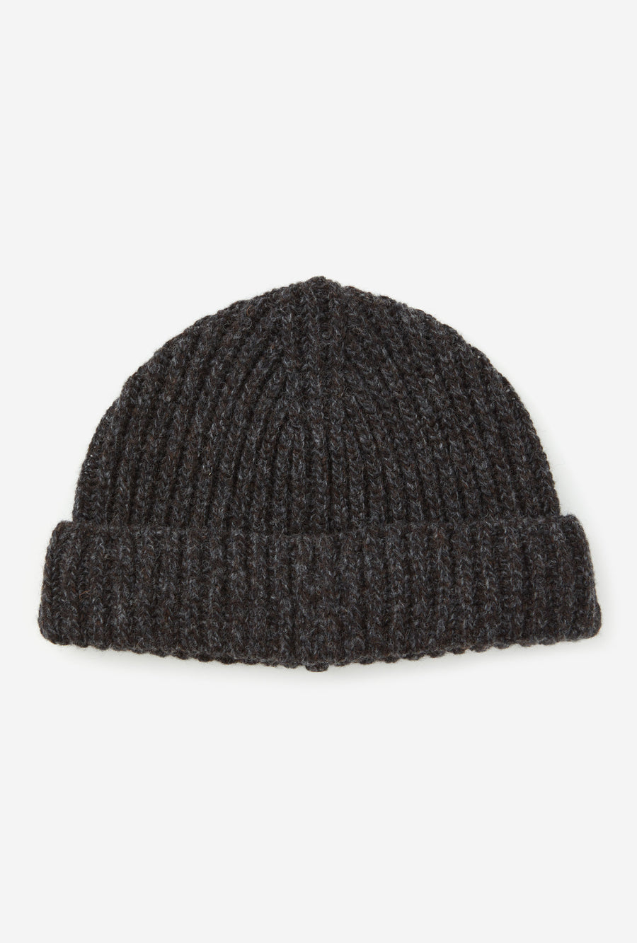 Beanie Hat Lambswool Charcoal