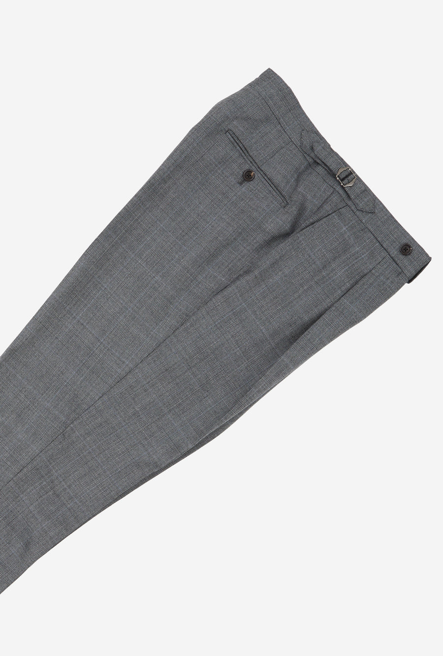 Suit Double Breasted Grey Glen Plaid Sky Overcheck