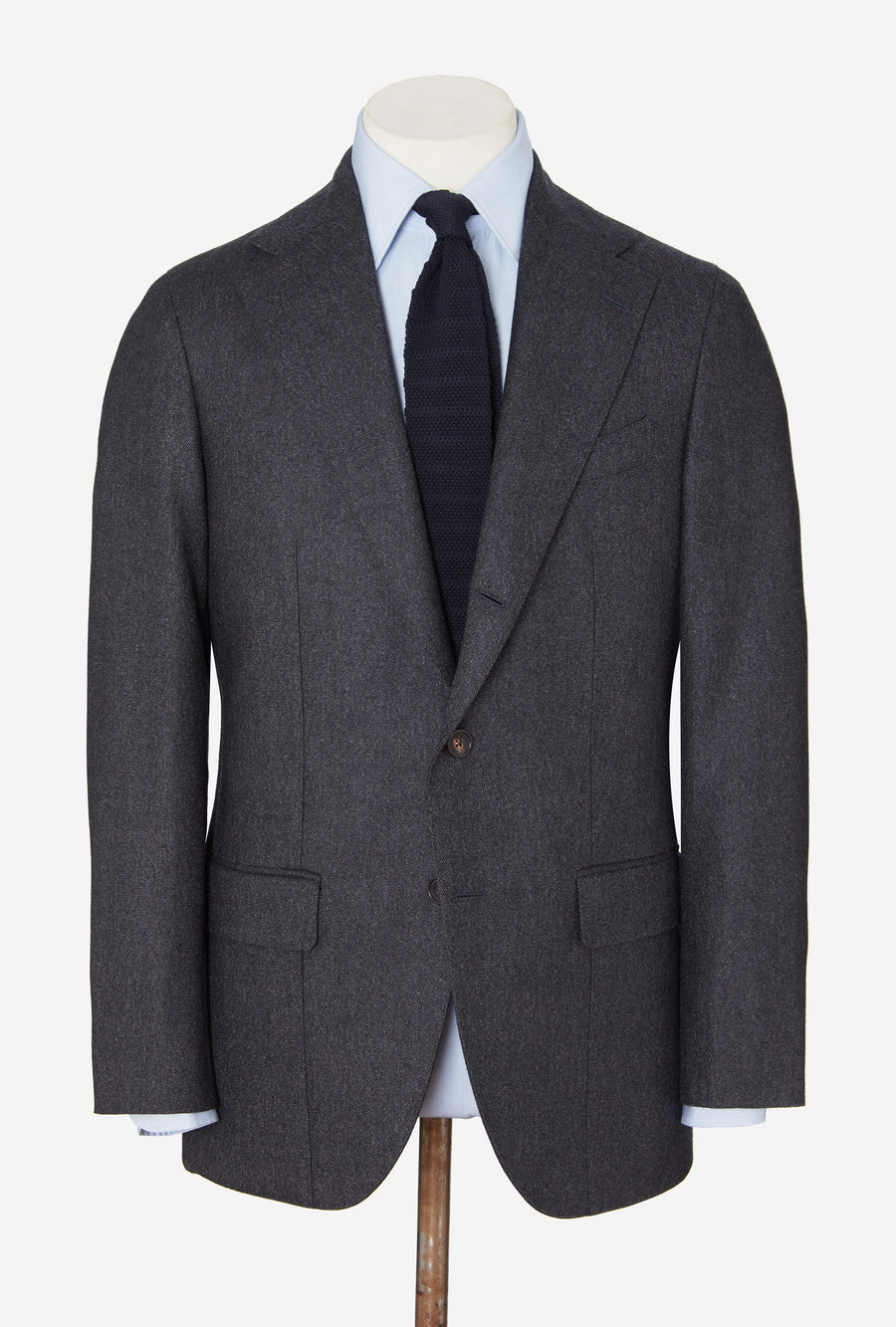 Suit Single Breasted Charcoal Blue Donegal