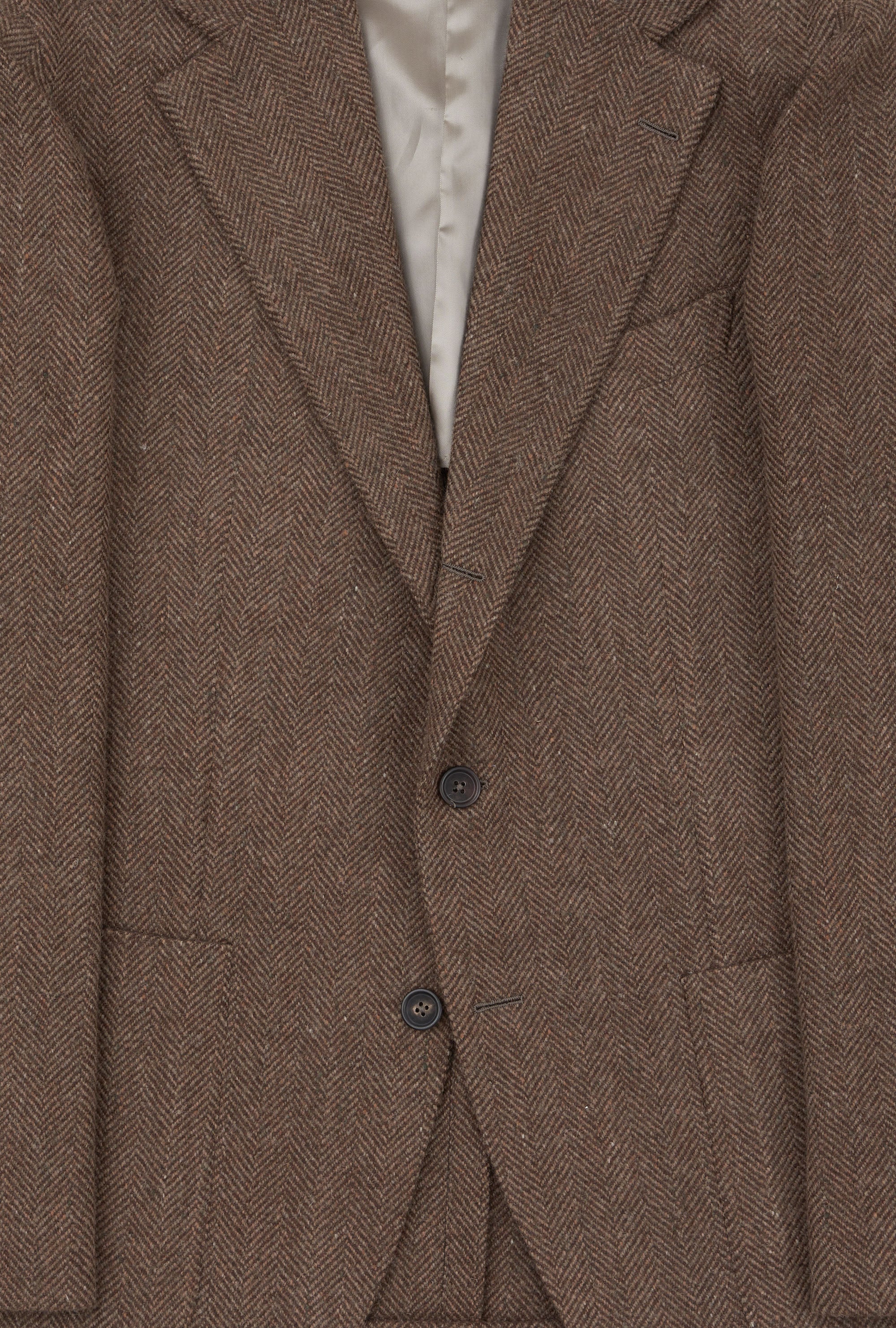 Sport Jacket Wool Herringbone Caramel