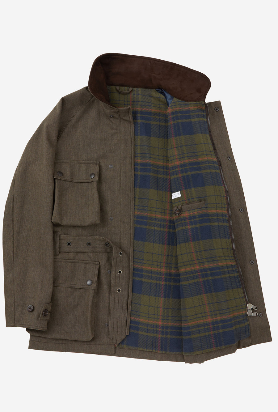 Moto Jacket Oiled Cavalry Twill Taupe