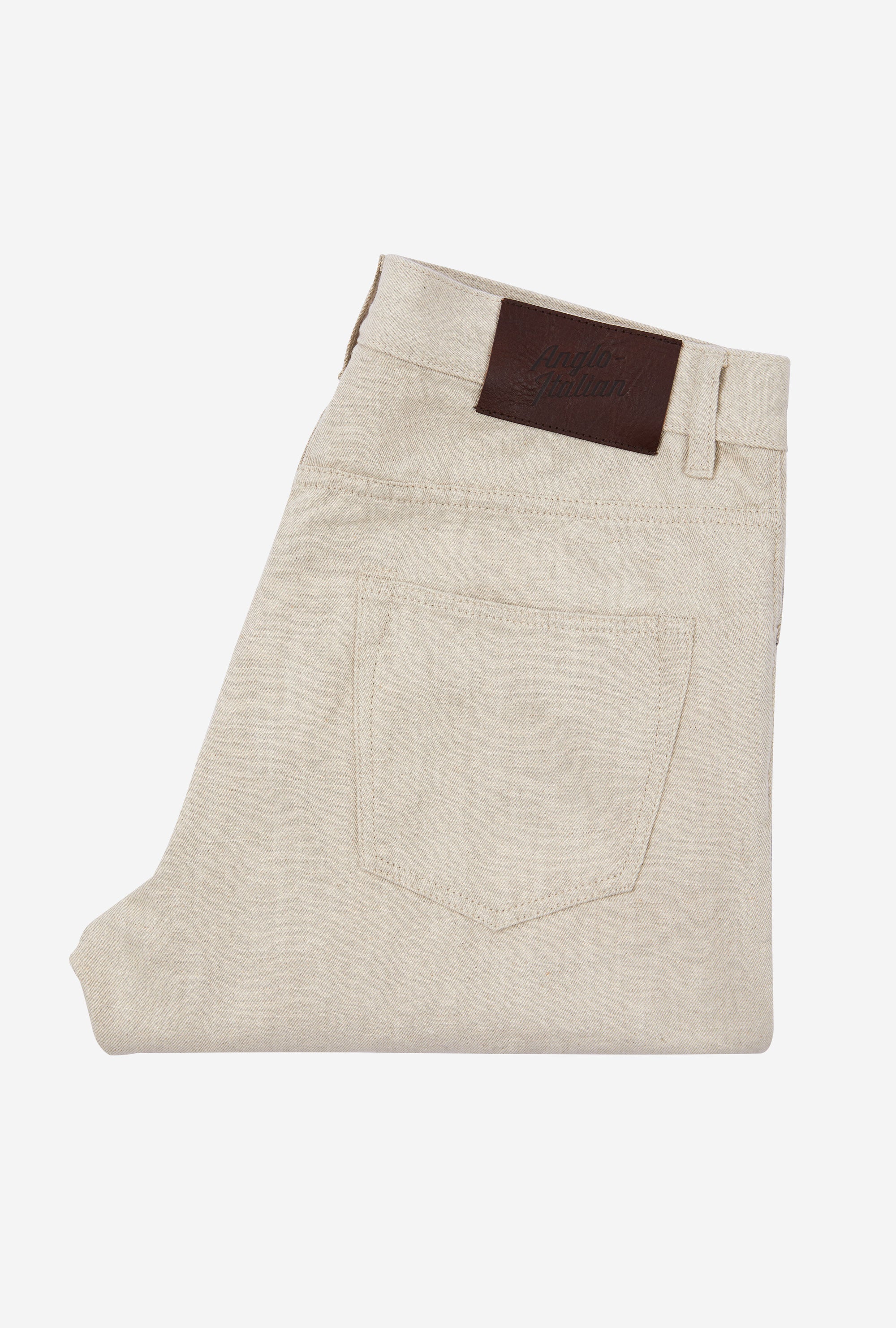 AIC 5-Pocket Cotton-Linen Stone