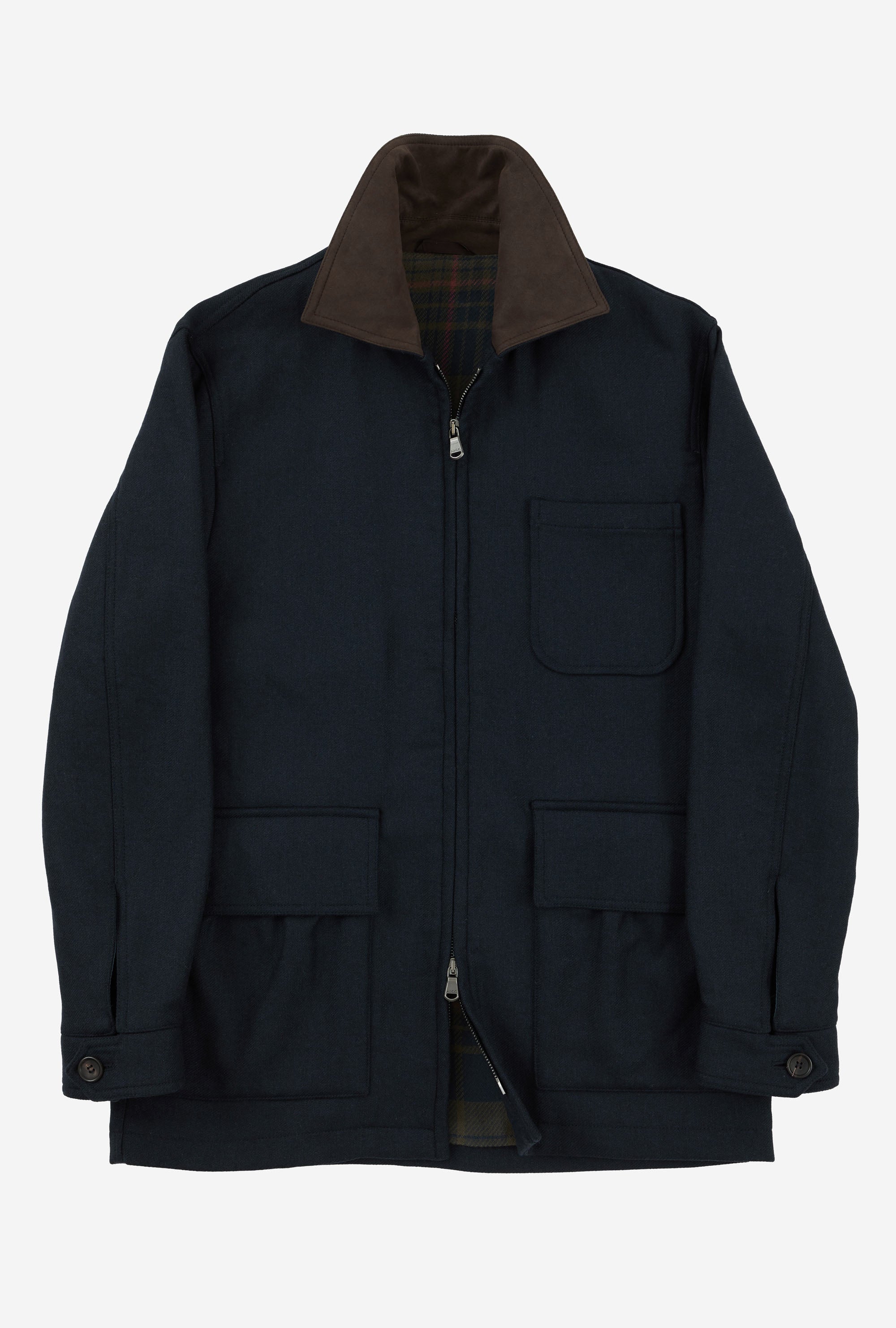 Shooting Jacket Technical Wool Navy