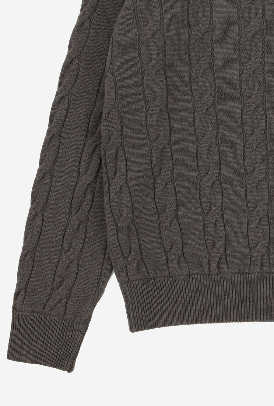 Cableknit Wool-Cashmere Putty