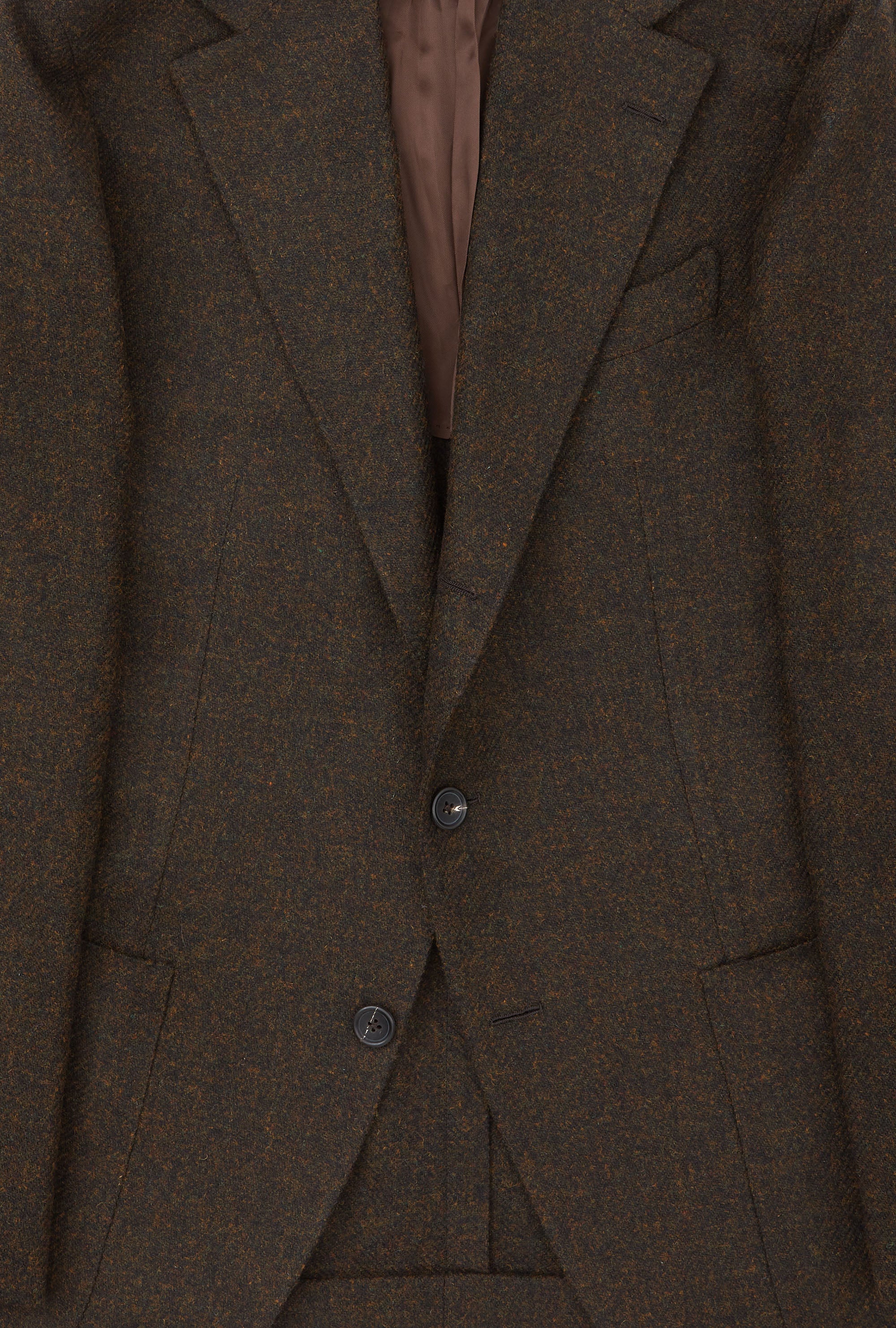 Sport Jacket Wool Ochre Brown Melange