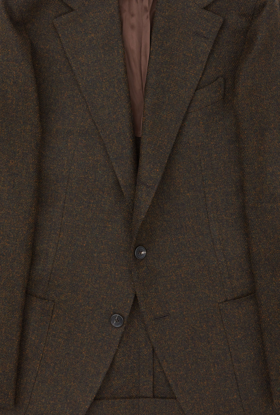 Sport Jacket Wool Ochre Brown Melange