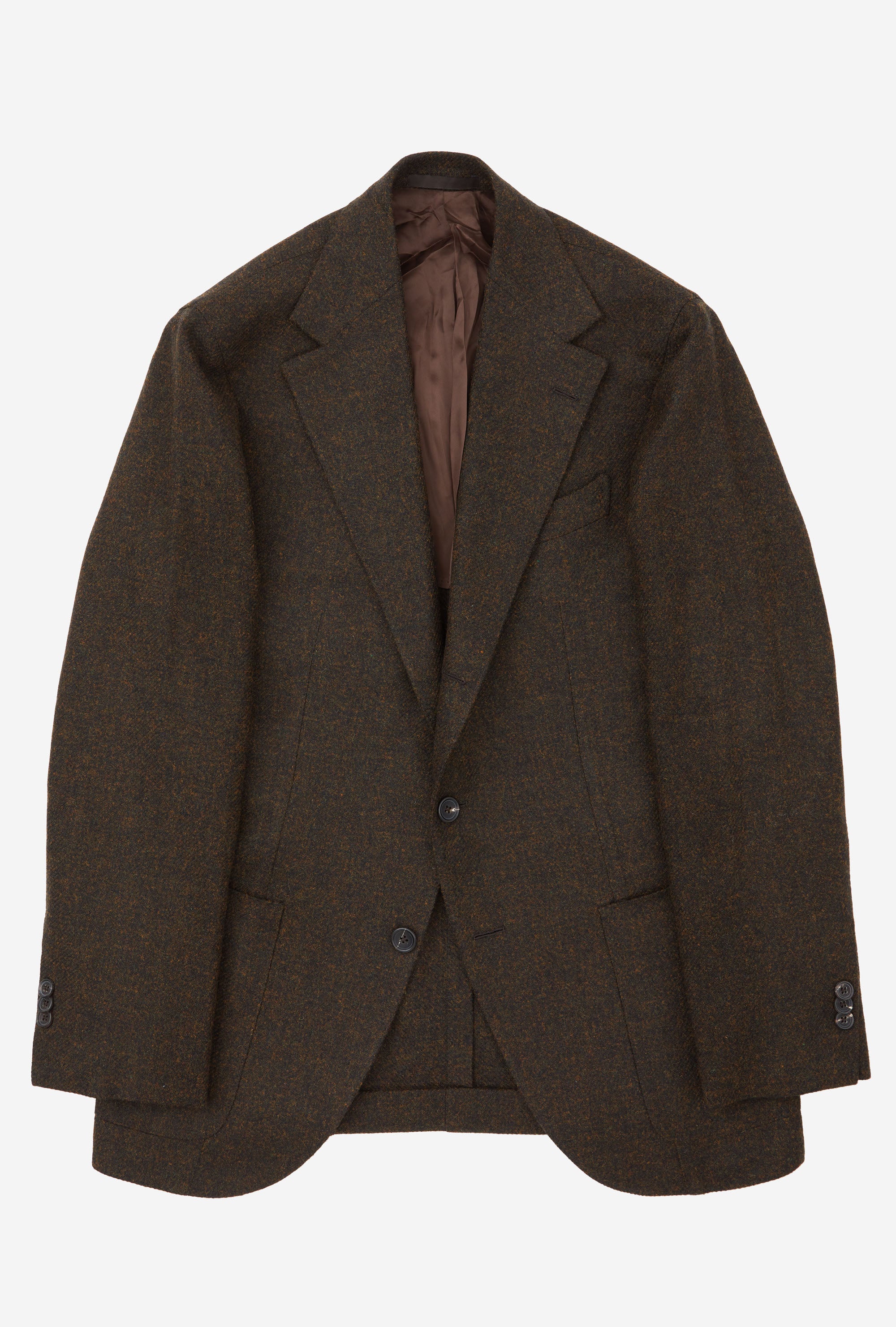Sport Jacket Wool Ochre Brown Melange