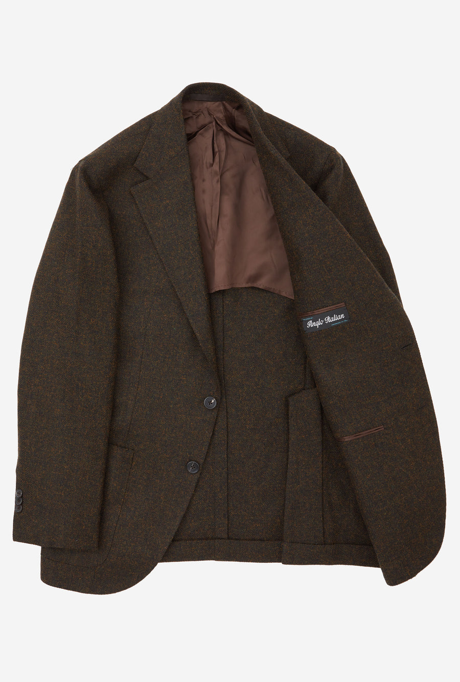 Sport Jacket Wool Ochre Brown Melange