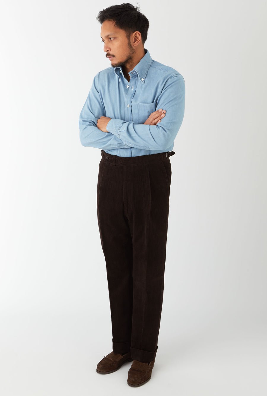 Tailored Trouser Corduroy Brown