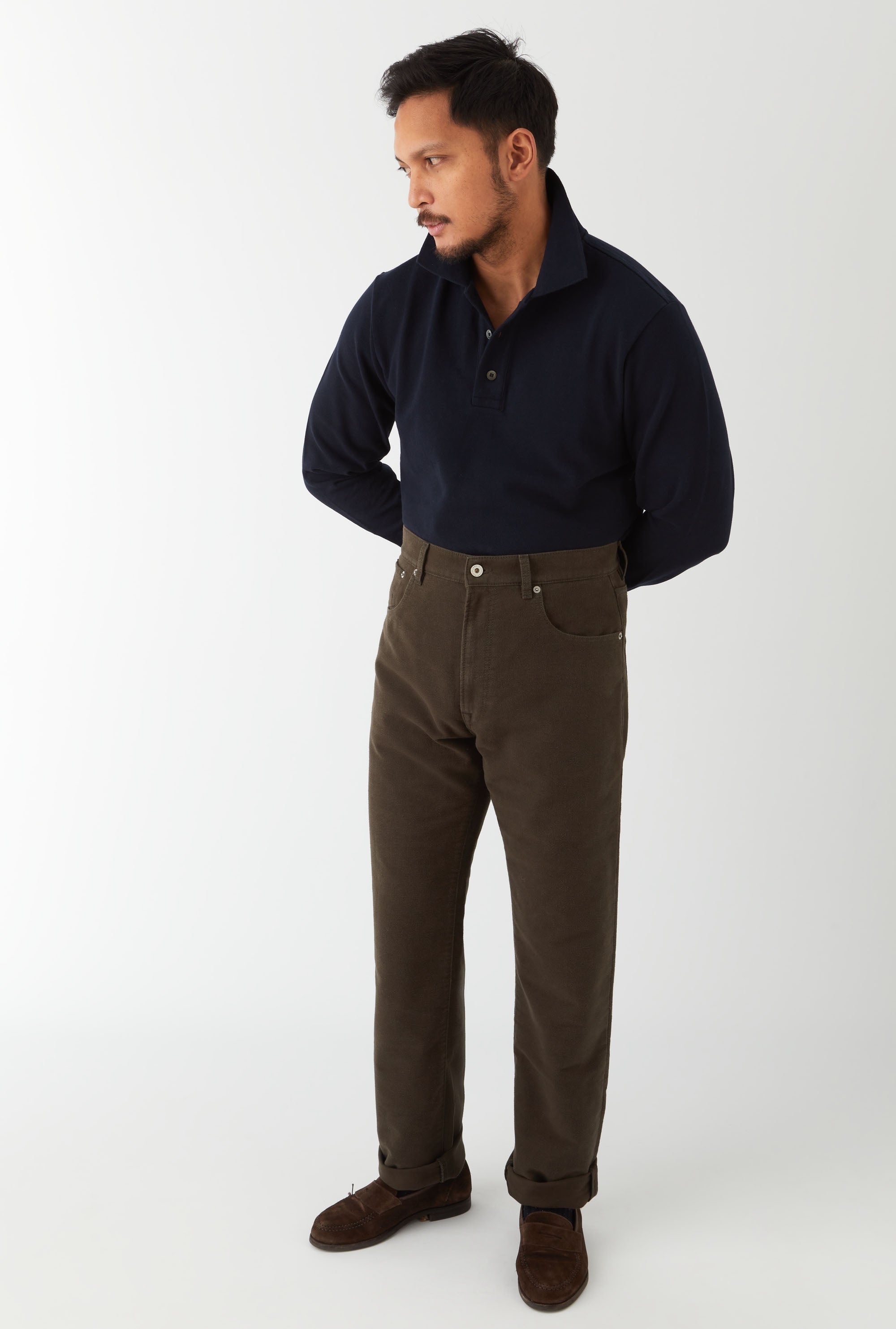 5-Pocket Moleskin Olive