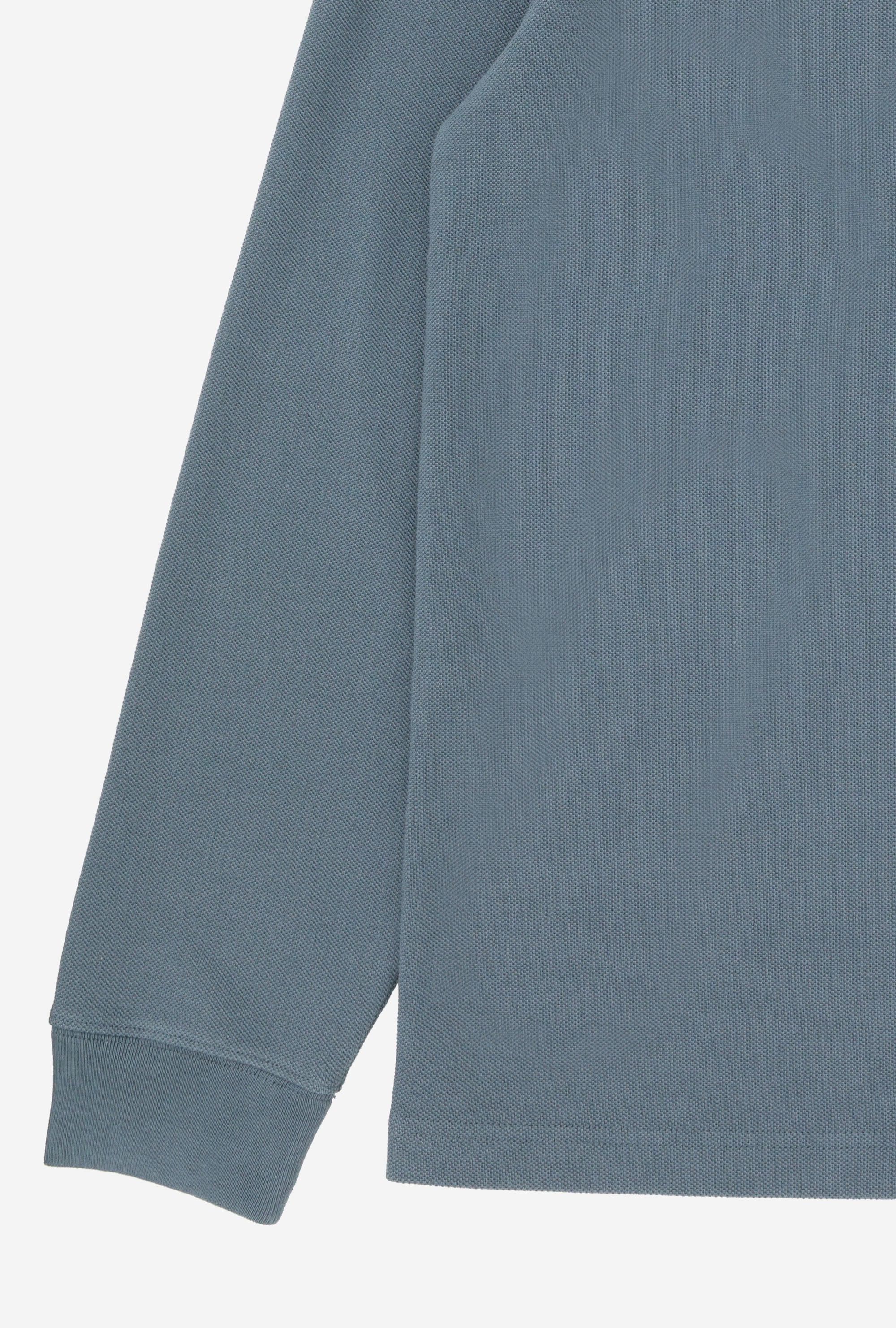 Polo Shirt Long Sleeve Sky