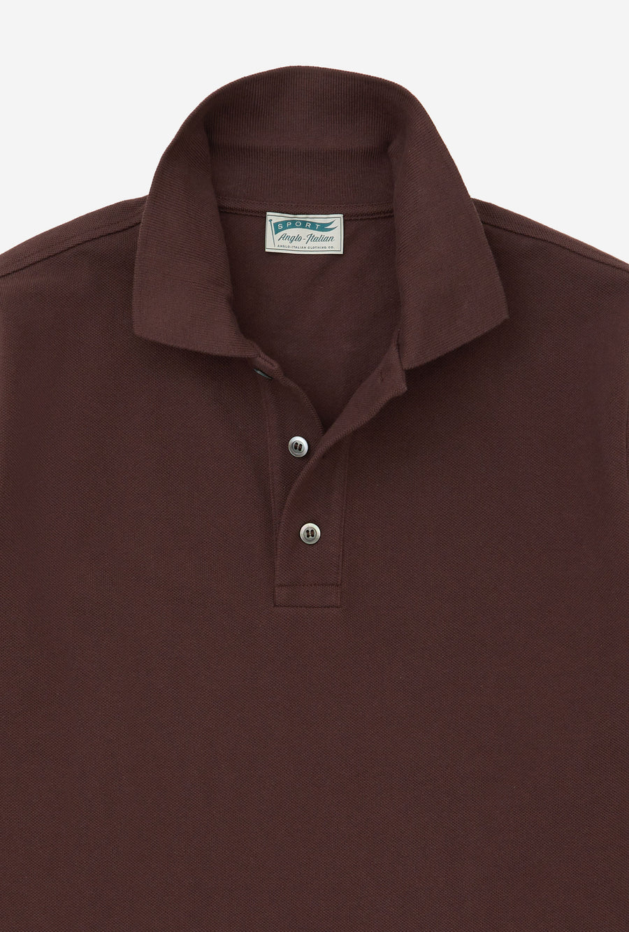 Polo Shirt Long Sleeve Wine