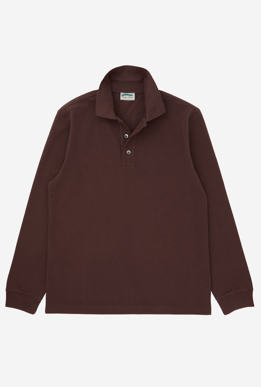 Polo Shirt Long Sleeve Wine