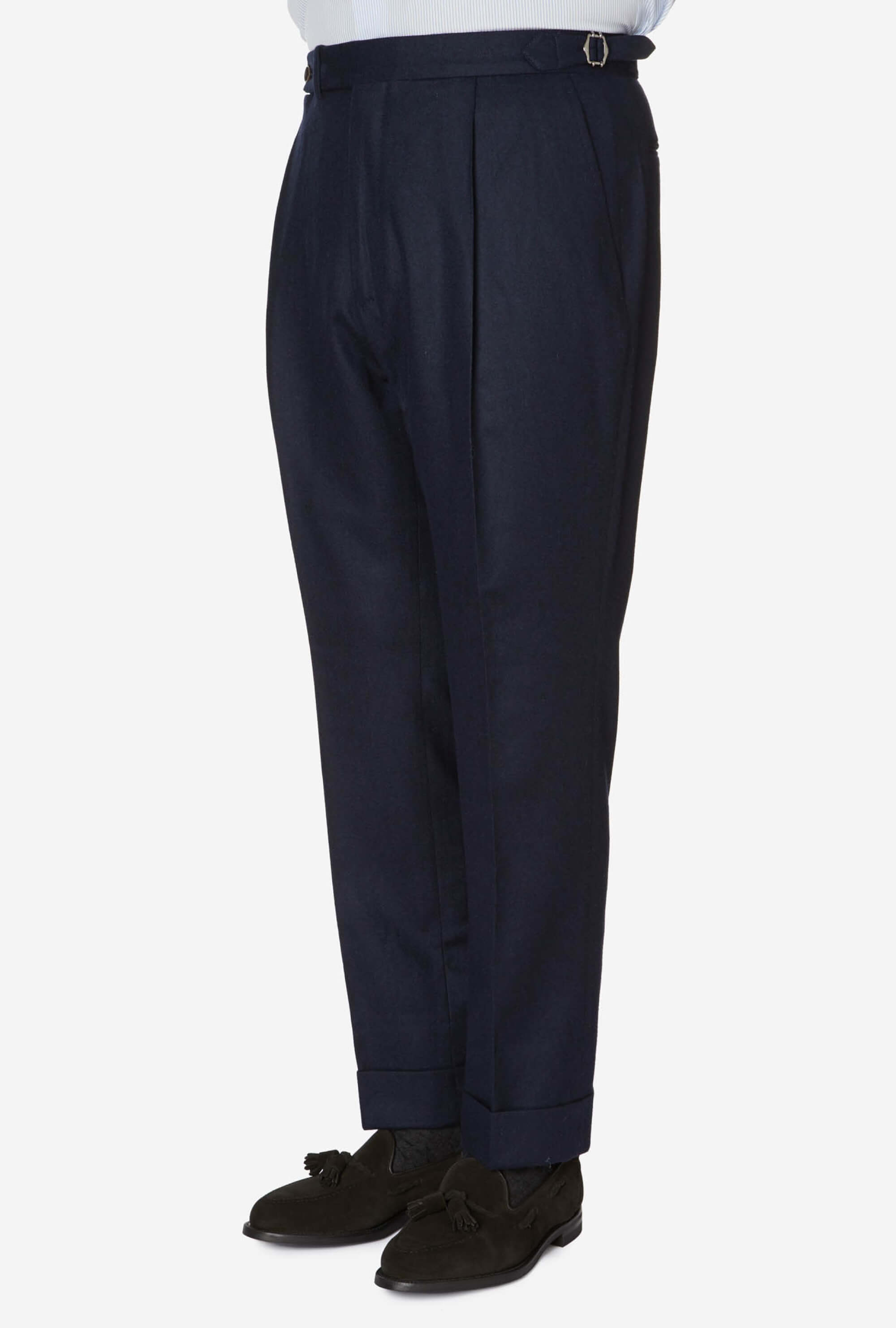 Parages Tom Flannel Pants - Navy | Garmentory