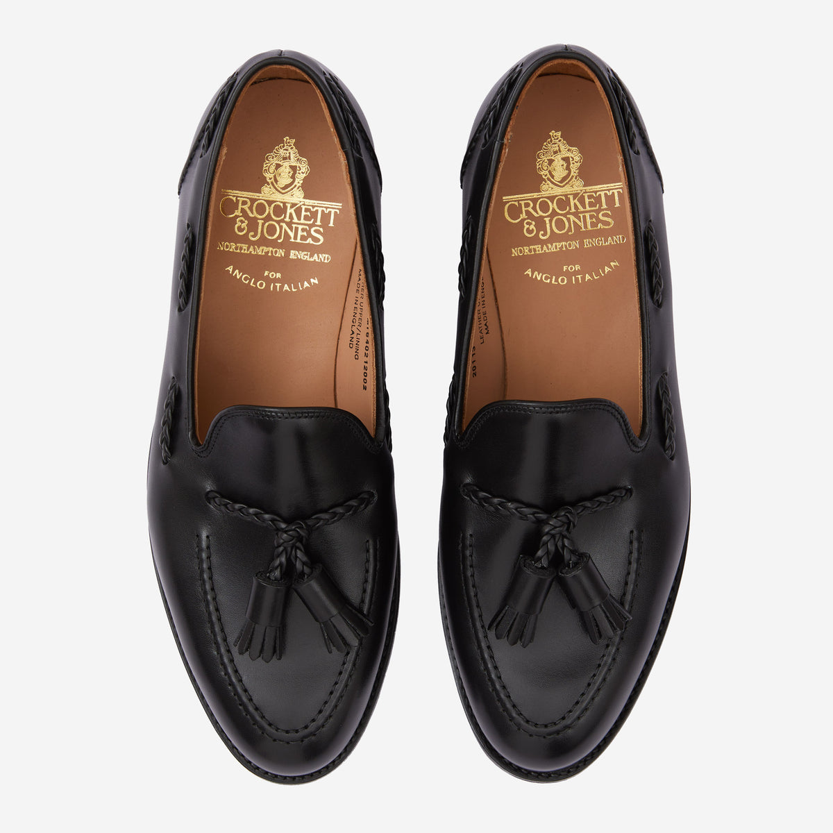Crocket and Jones Black Italian Leather Loafers - M 7E Sydney Black Calf | Crockett & Jones – Crockett & Jones US main image 2