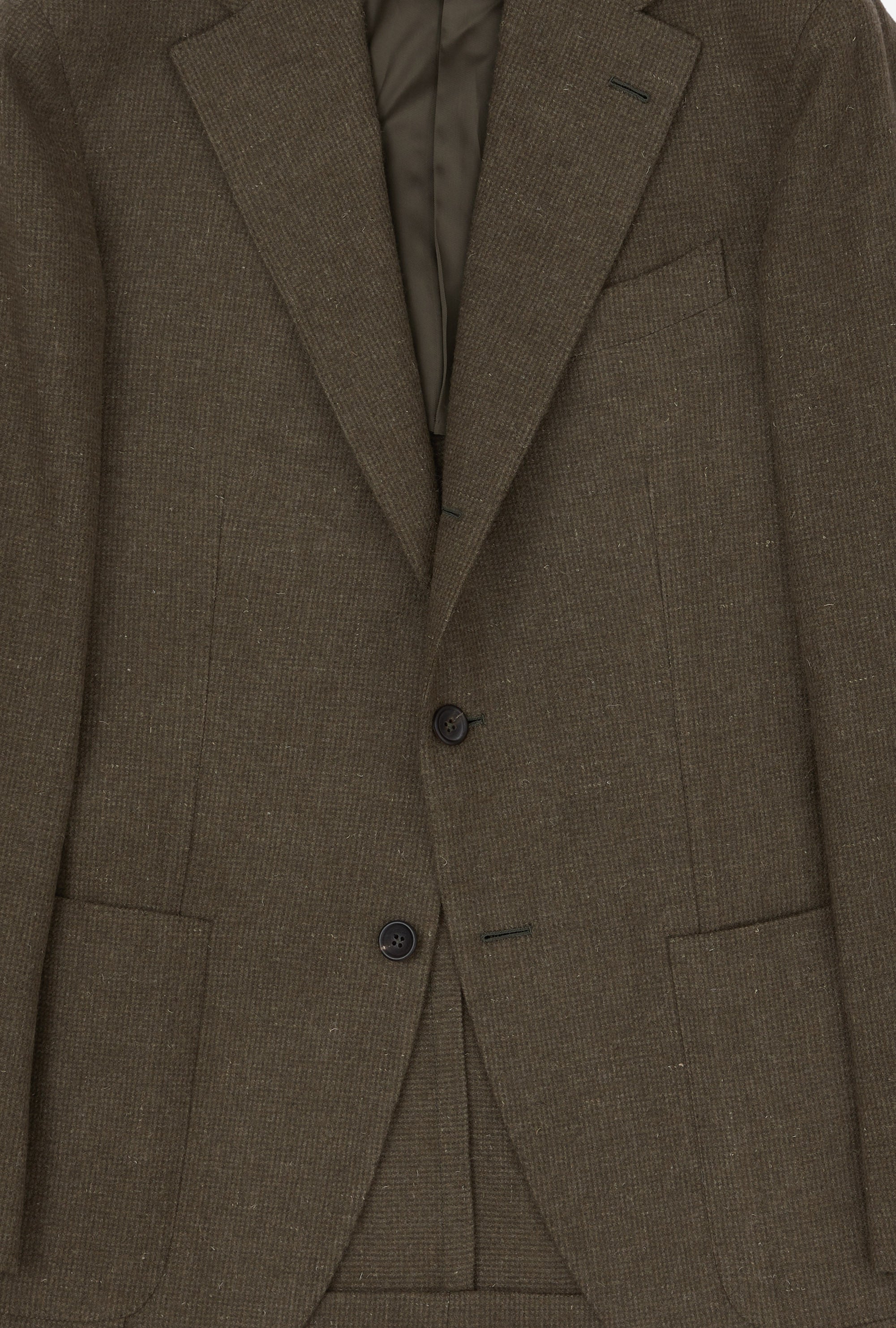 Sport Jacket Wool Olive Tickweave