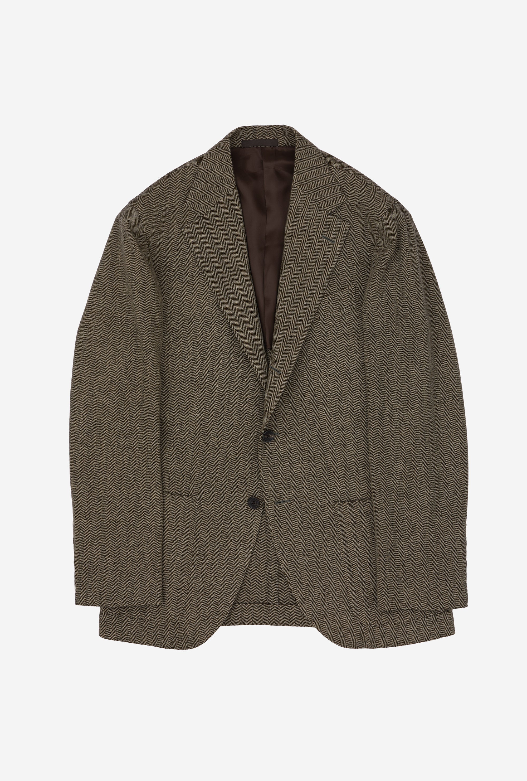 Sport Jacket Wool Herringbone Sand