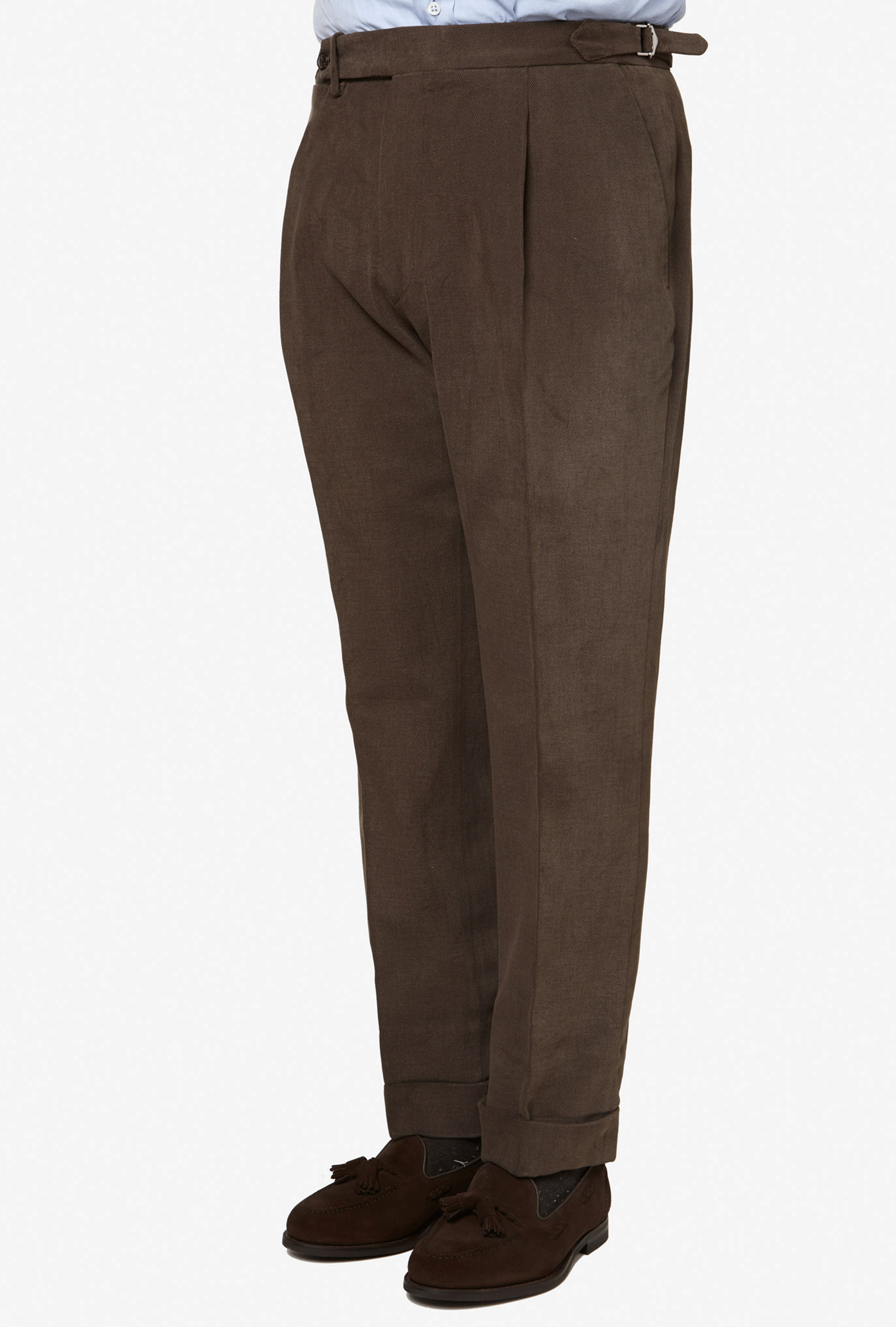 Tailored Trouser Peached Cotton Brown