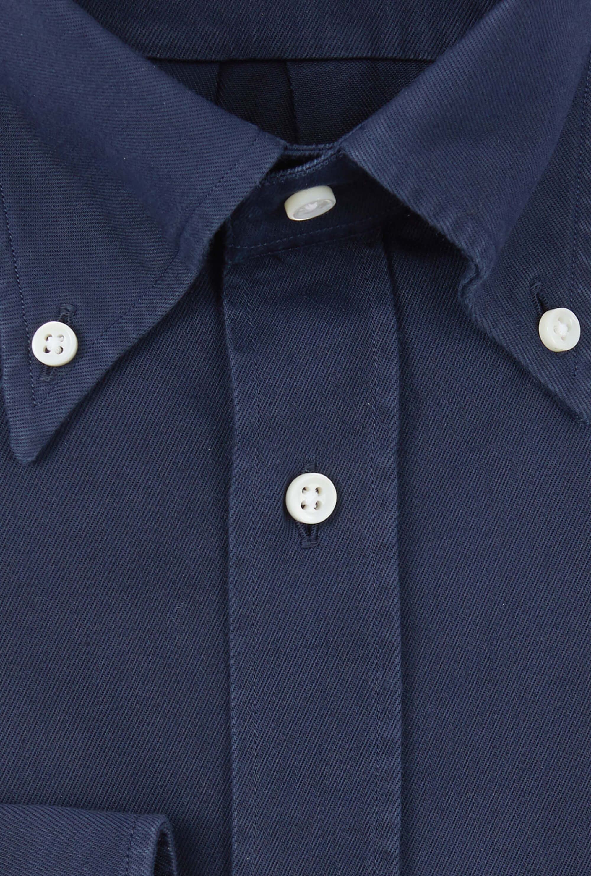 Button Down Sport Shirt Garment Dye Navy