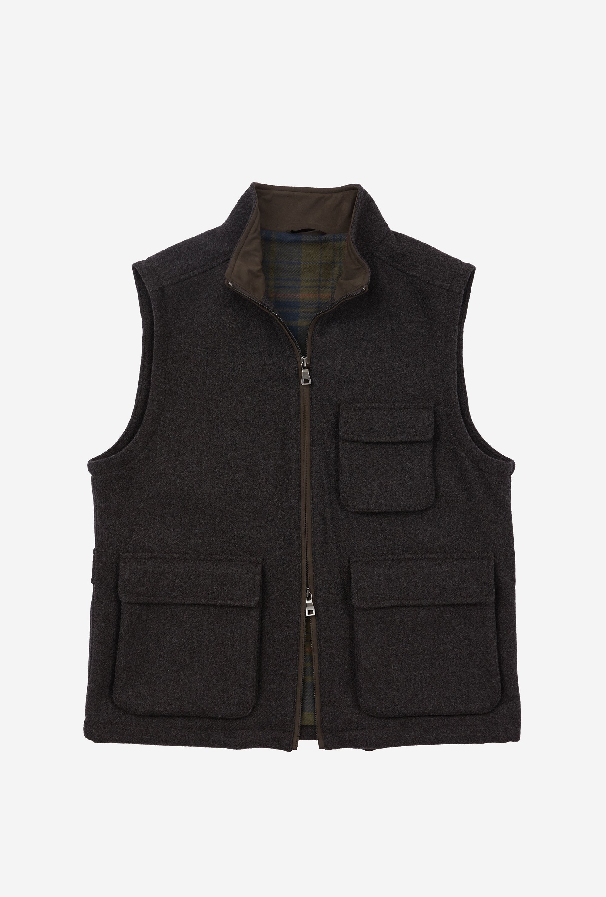 Gilet Wool-Cashmere Brown