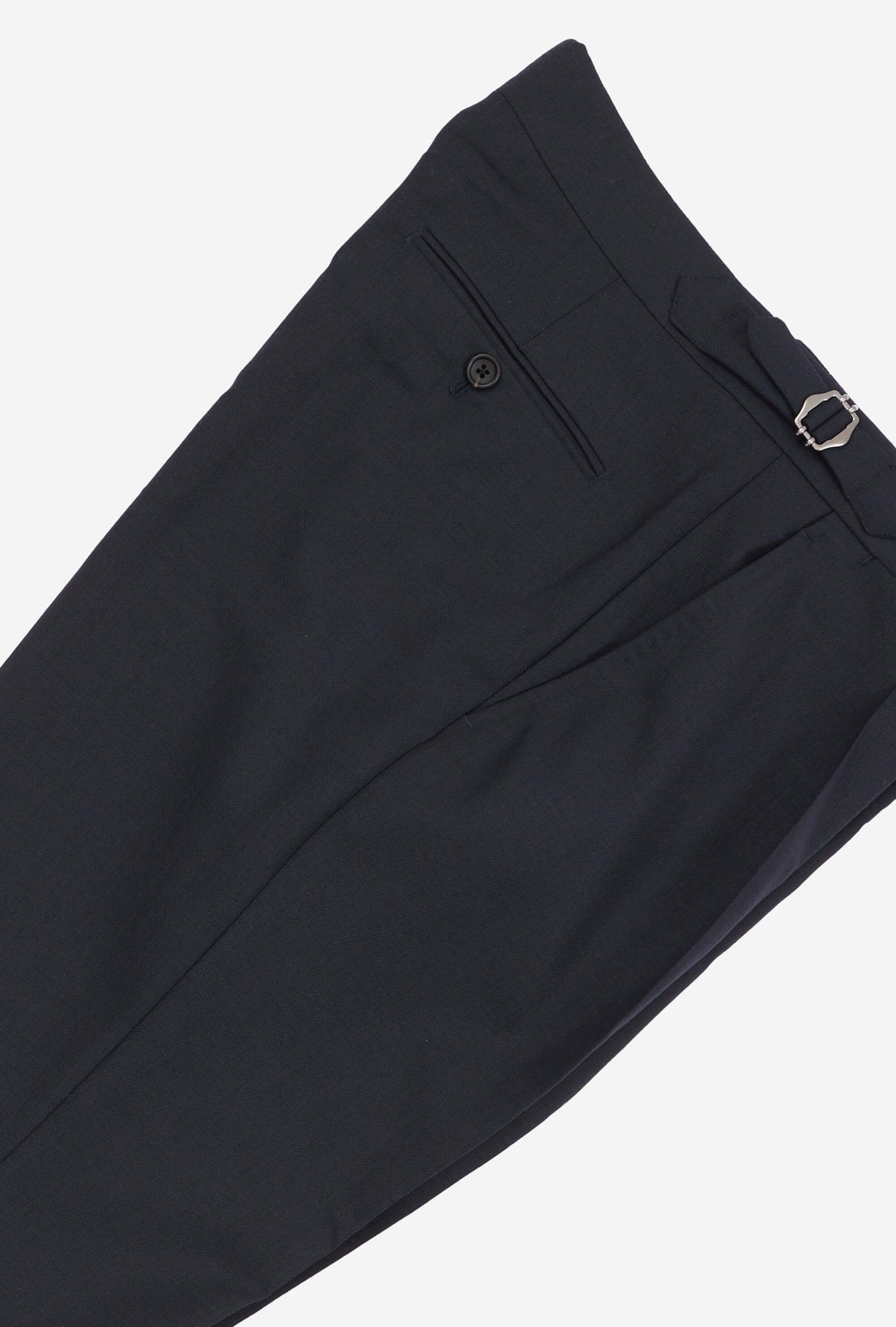 Tailored Trouser High-Twist Wool Navy
